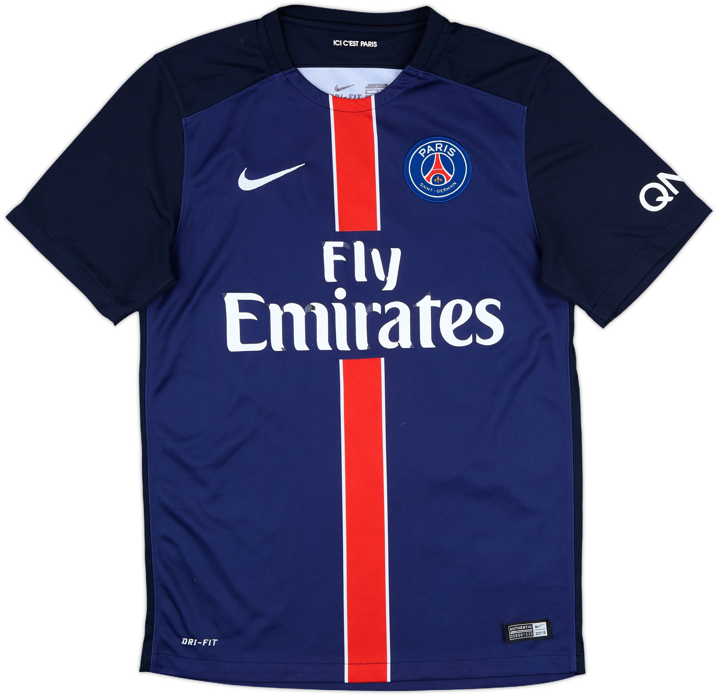 2015-16 Paris Saint-Germain Home Shirt - 5/10 - (S)