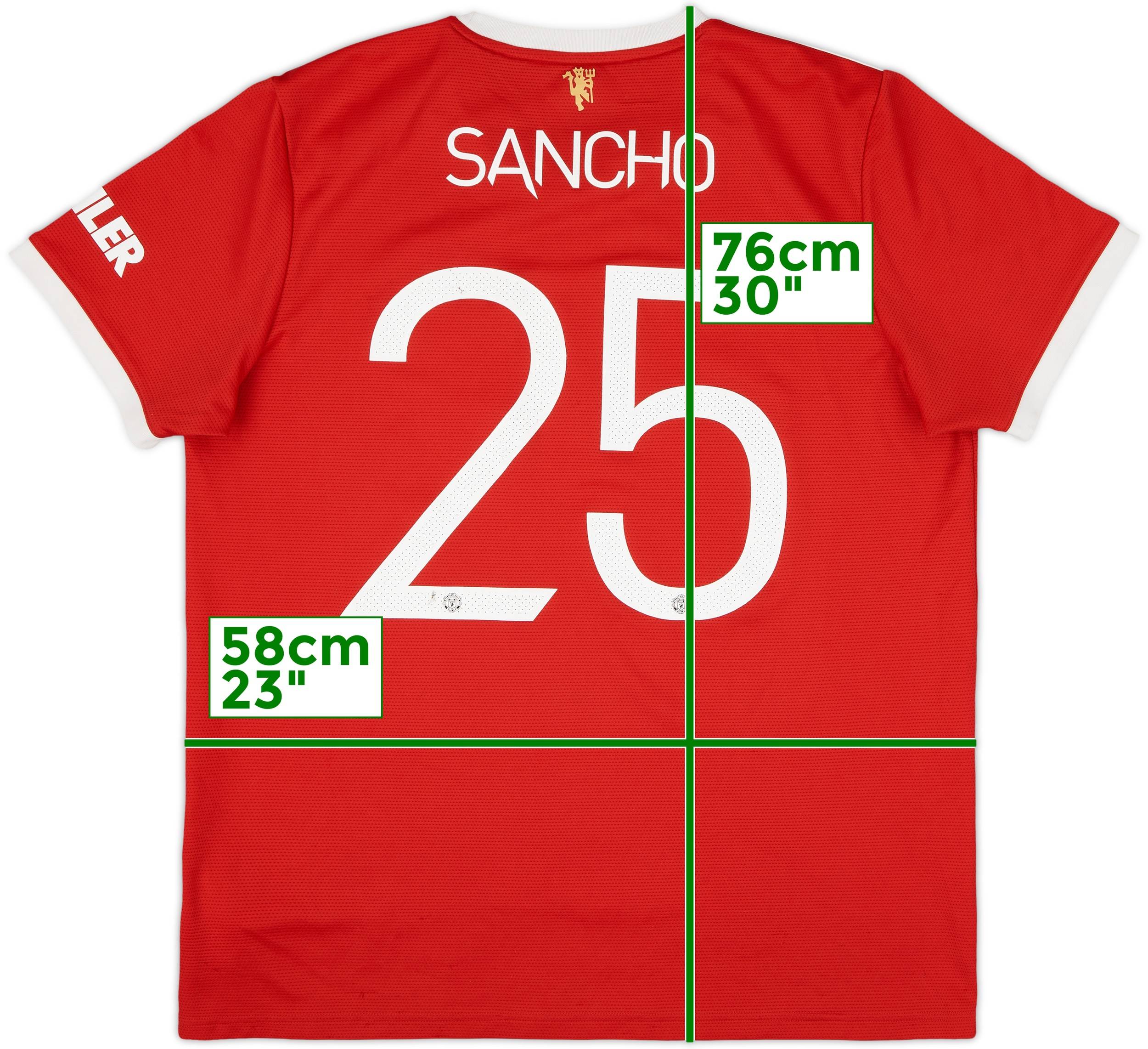 ウェア adidas Manchester United SANCHO 25 M 25 SANCHO MANCHESTER UNITED 2021-22 HOME SHIRT ADIDAS H31447