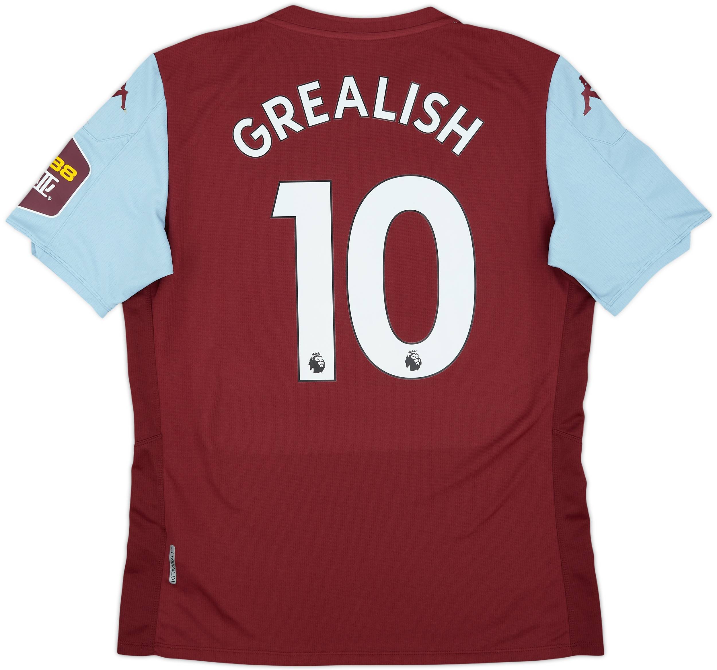 2019-20 Aston Villa Home Shirt Grealish #10 - 8/10 - (XL)
