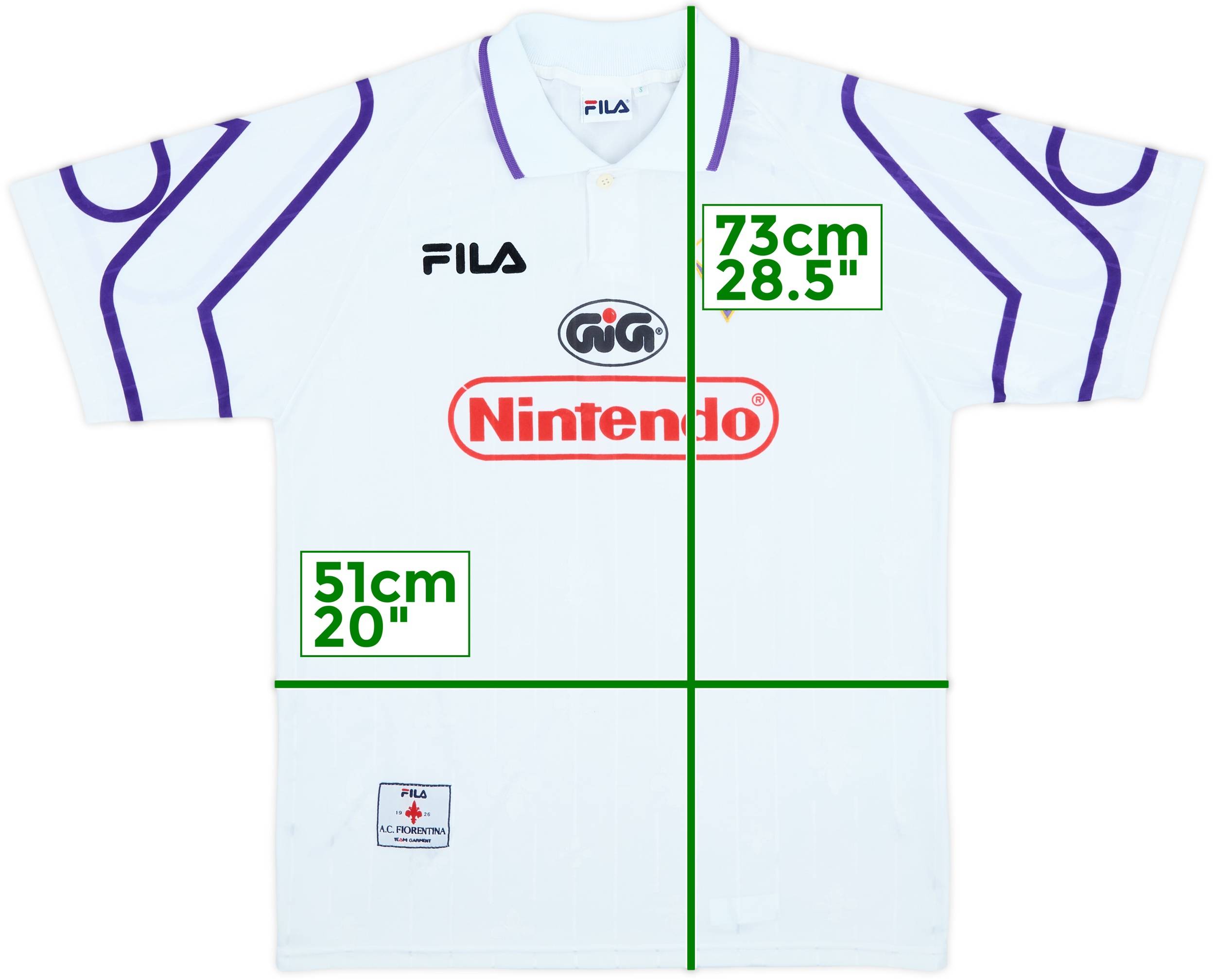 1997-98 Fiorentina Away Shirt - 10/10 - (S)