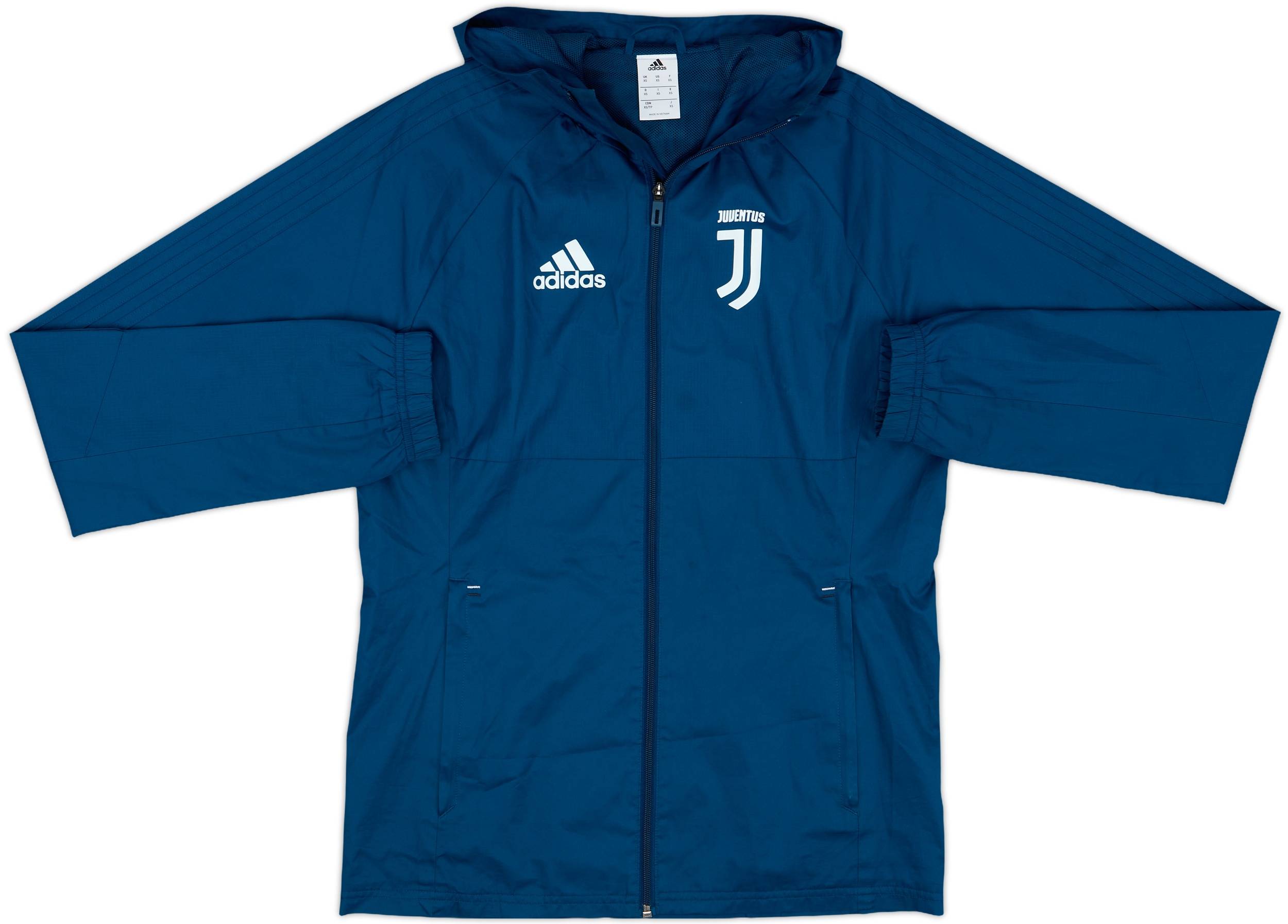 2017-18 Juventus adidas Hooded Rain Jacket - 10/10 - (XS)