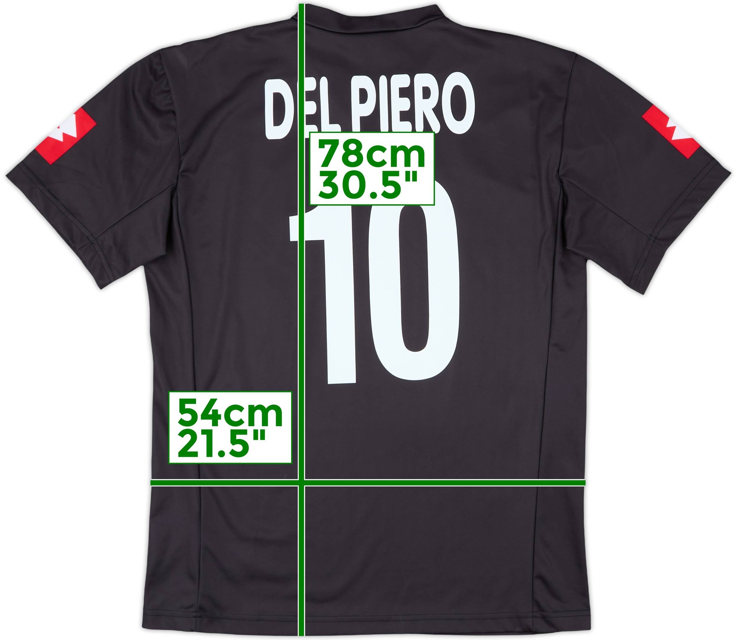 2001-02 Juventus Away Shirt Del Piero #10 - 8/10 - (XXL)