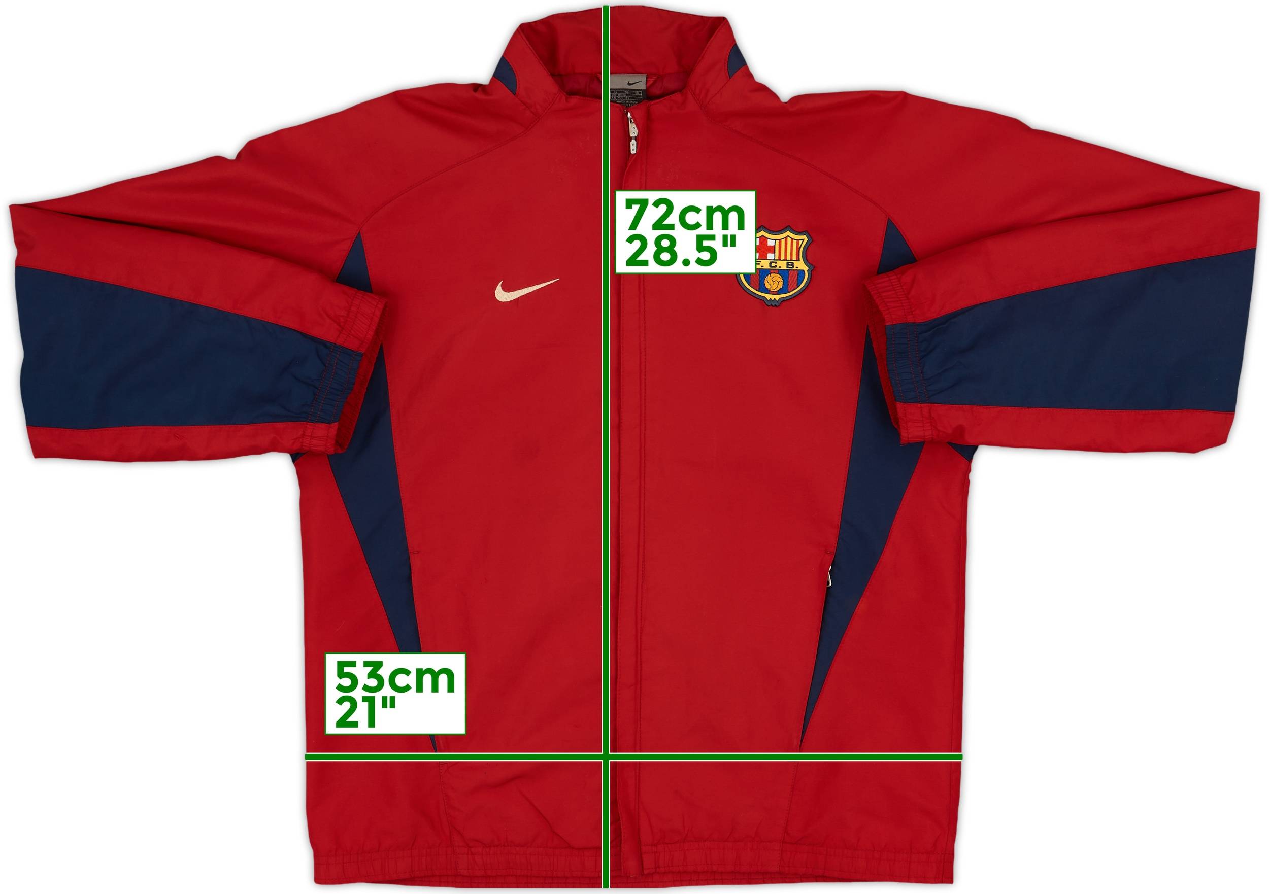 Nike×Fc Barcelona track jacket XL Very Rare OG 2001-03 Nike x FC Barcelona Beige/Gold Track