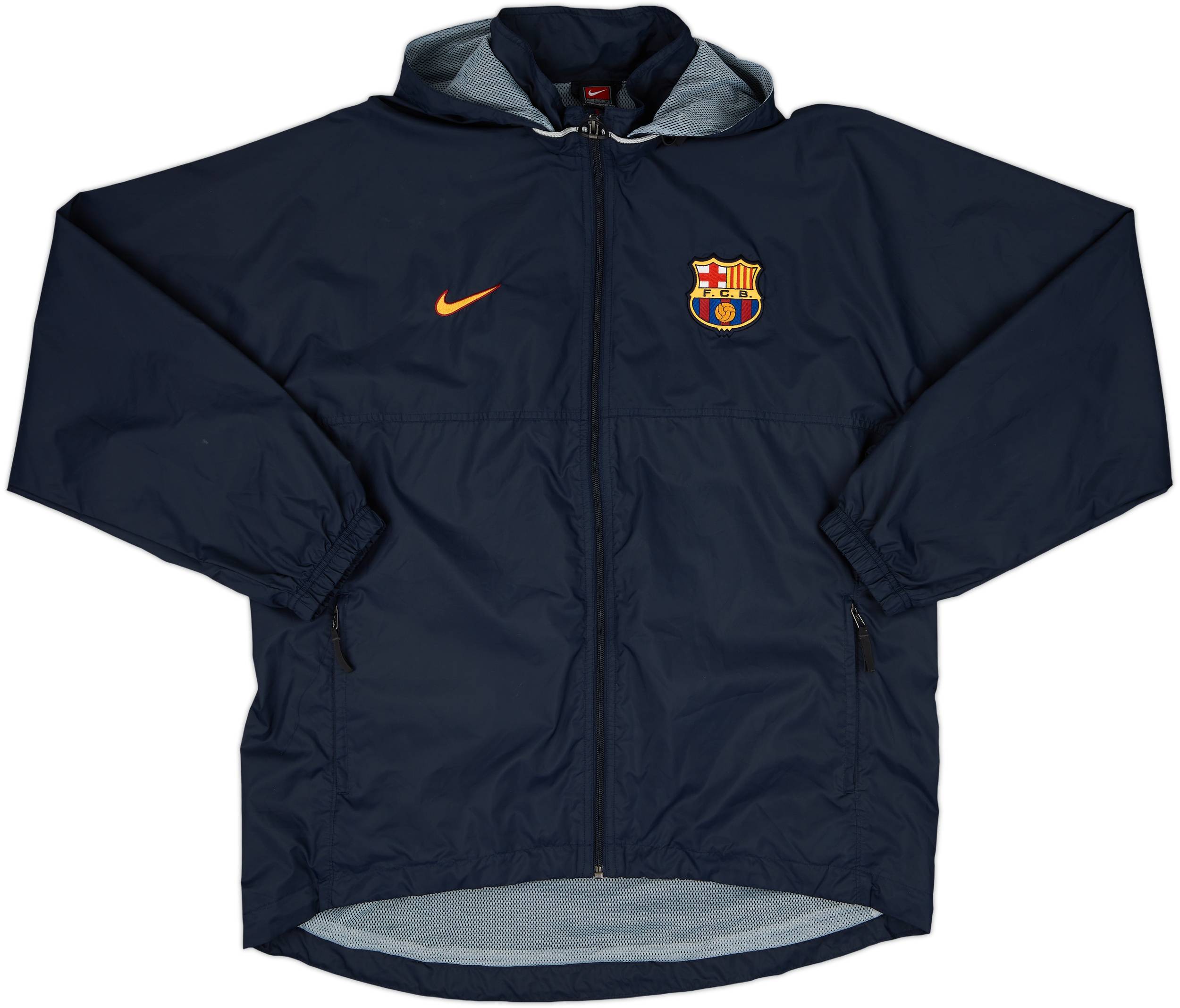 1998-99 Barcelona Nike Hooded Track Jacket - 7/10 - (L)