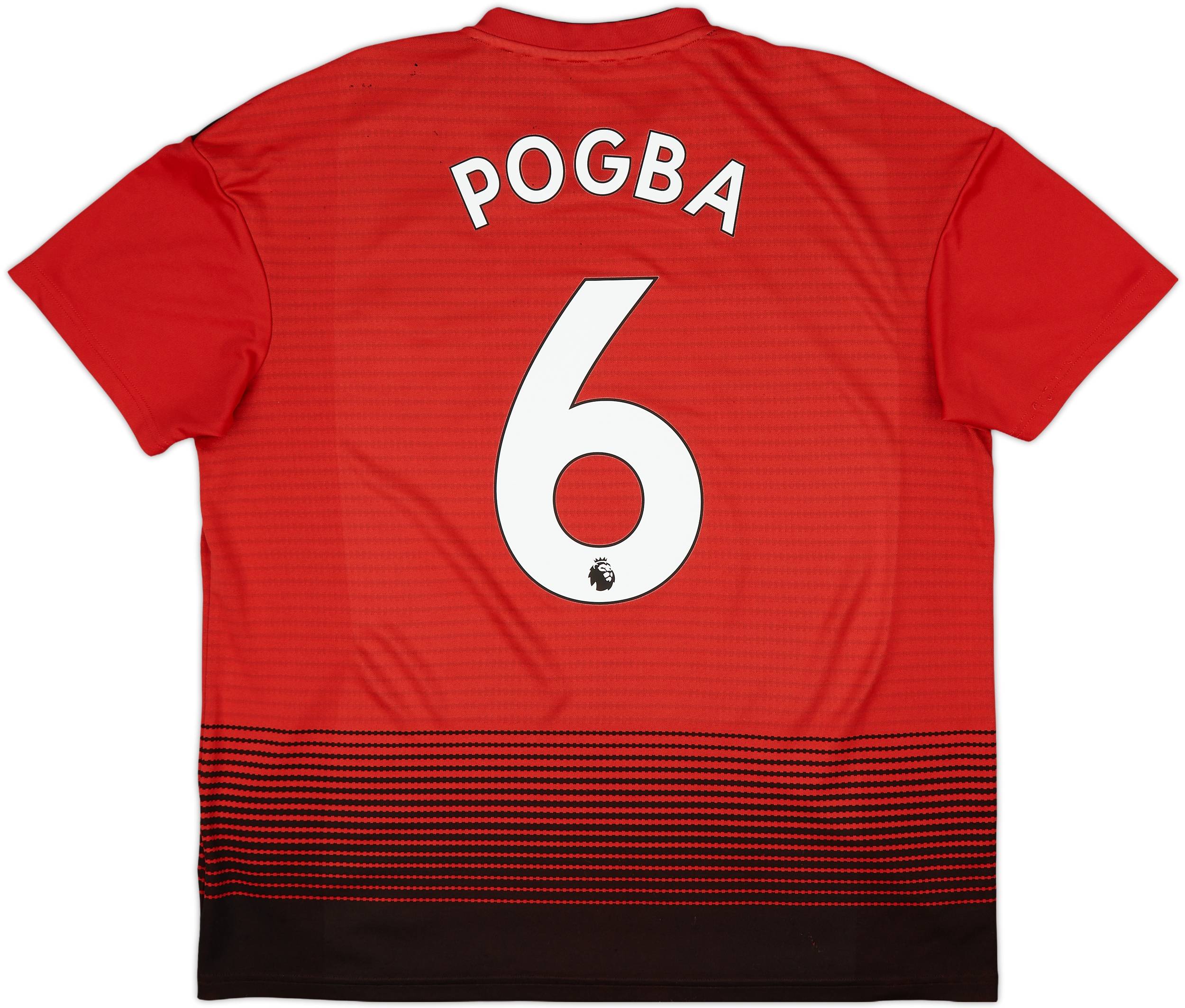 2018-19 Manchester United Home Shirt Pogba #6 - 4/10 - (L)