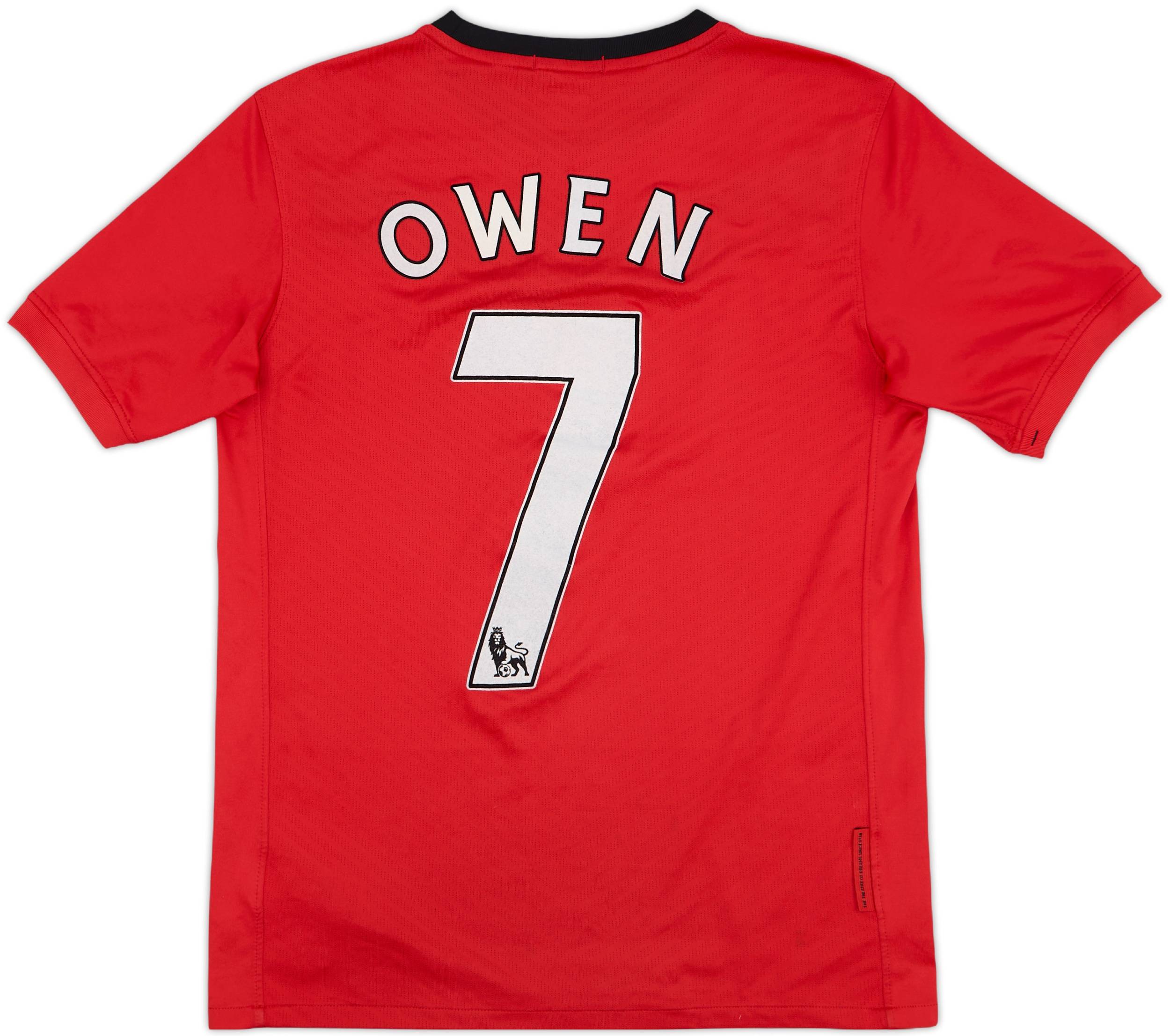 2009-10 Manchester United Home Shirt Owen #7 - 6/10 - (XL.Boys)