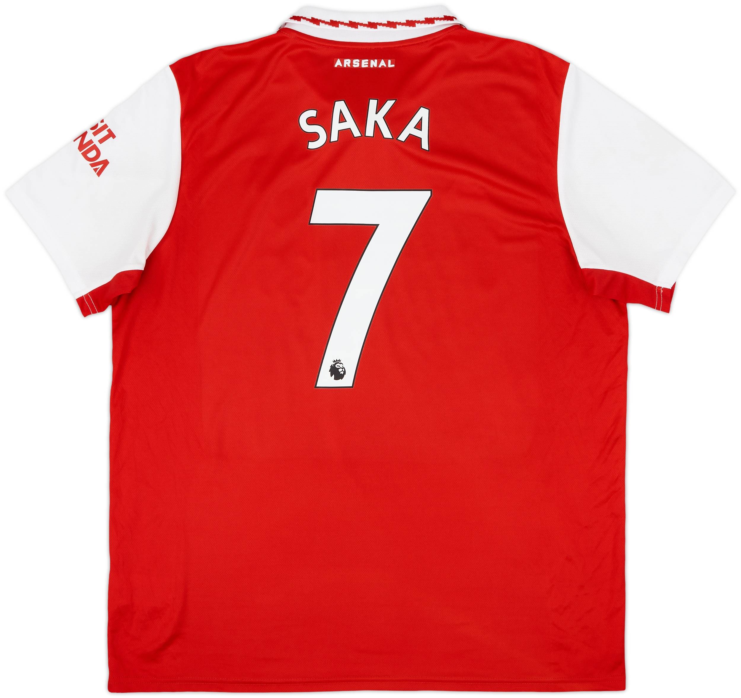 2022-23 Arsenal Home Shirt Saka #7 - 9/10 - (XL)