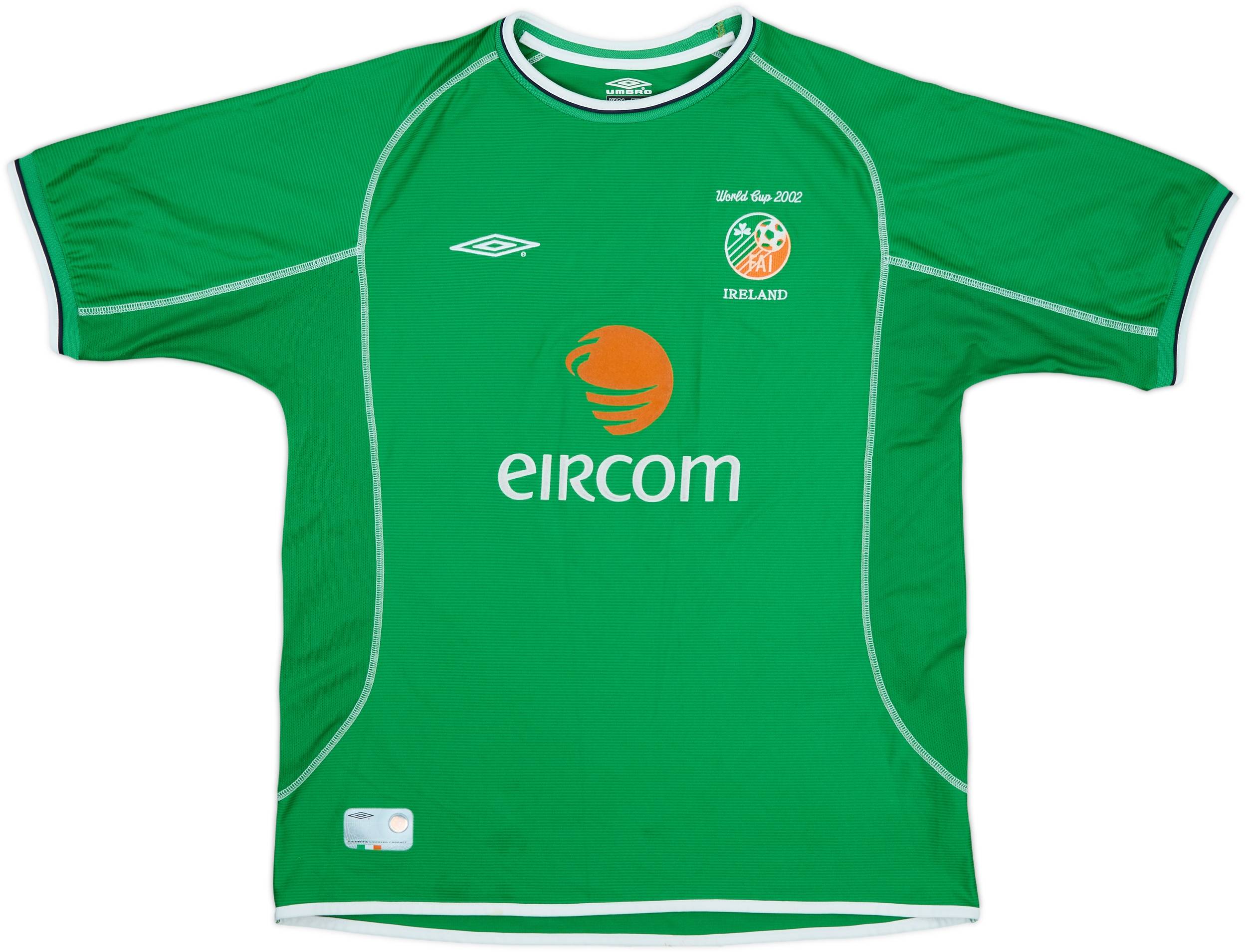ウェア UMBRO 2004 Ireland football shirts 2001-03 Ireland Home Shirt Keane #6 - 7/10 - (XL)