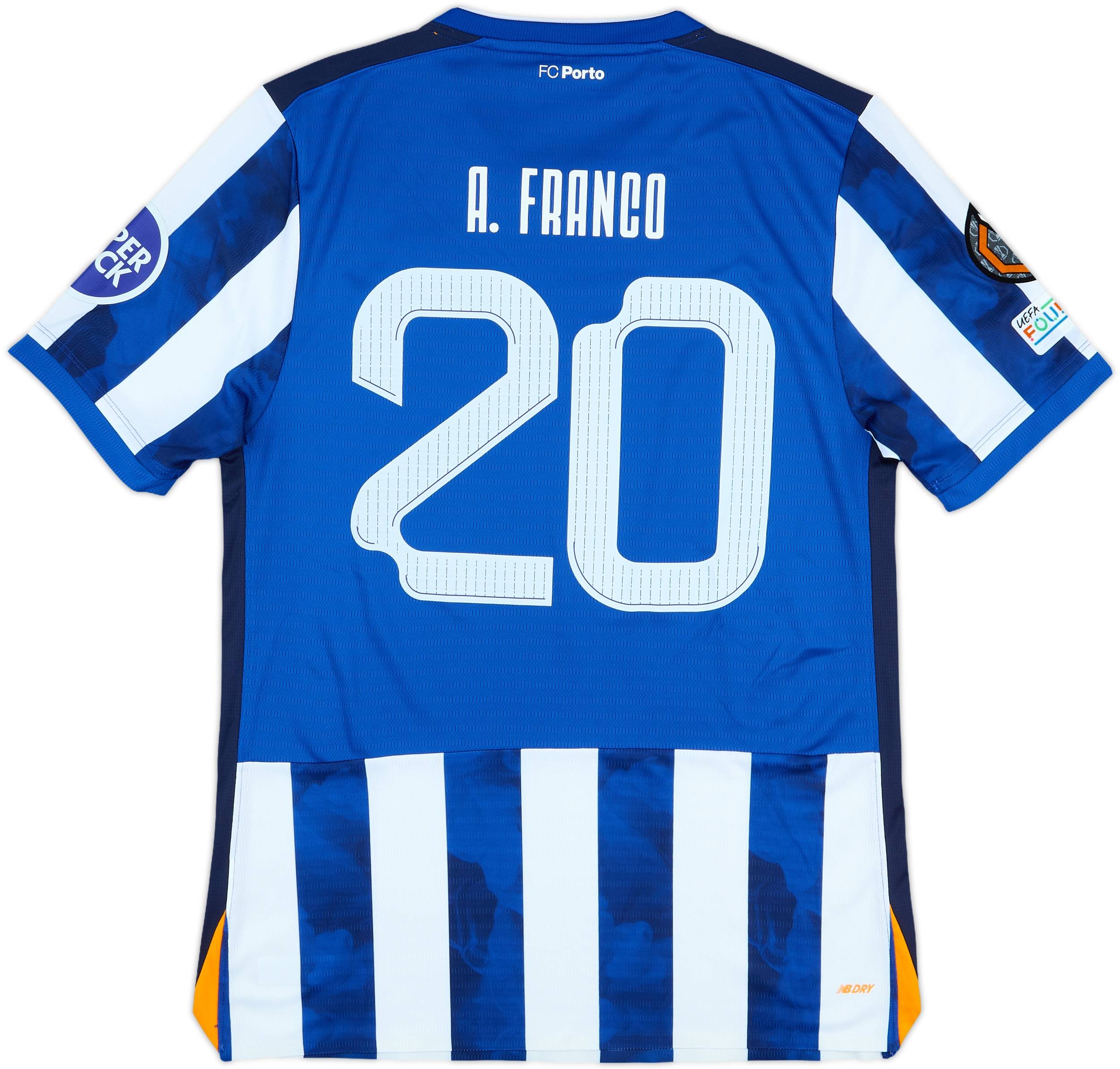 2024-25 Porto Match Issue Europa League Home Shirt A. Franco #20