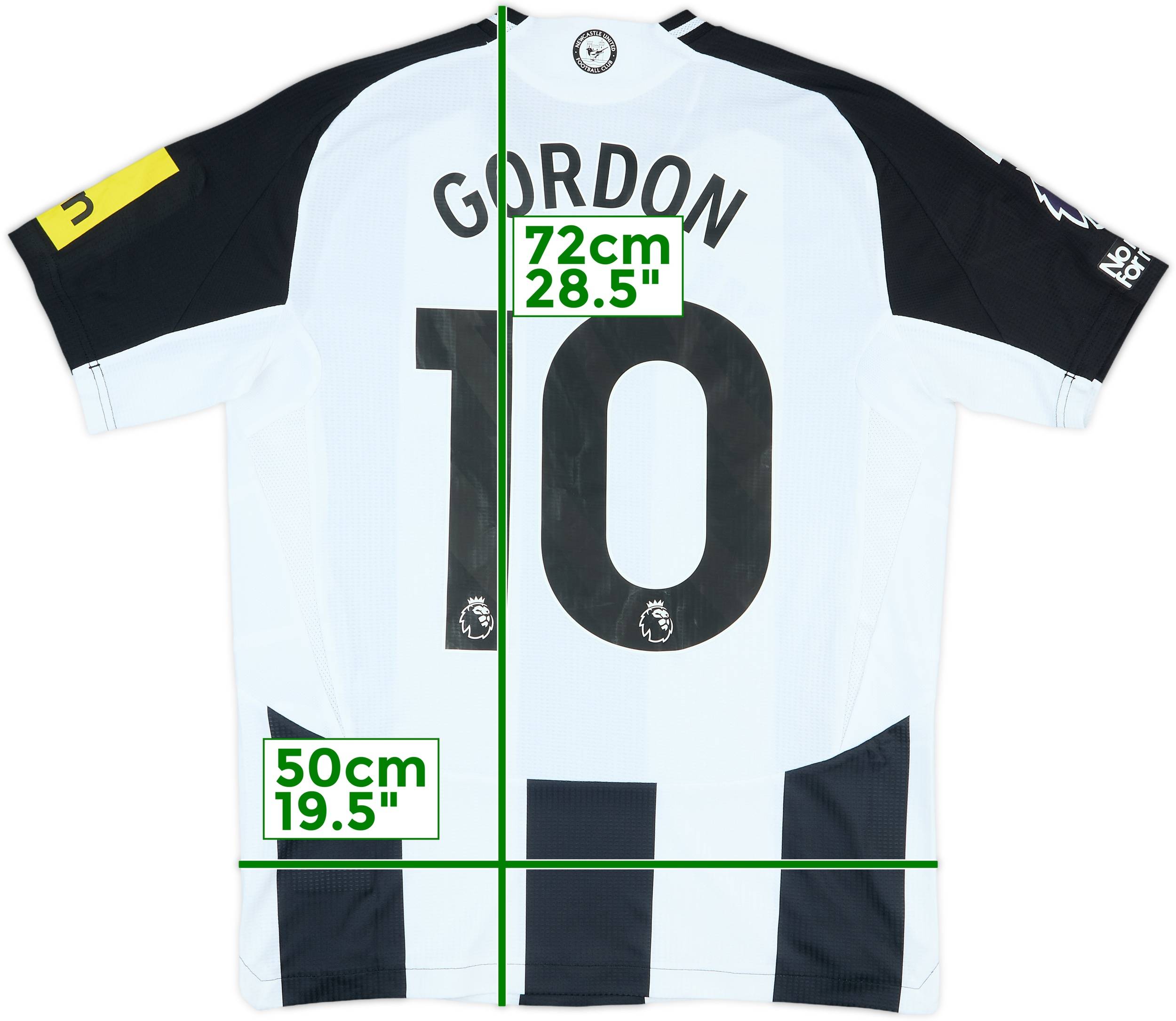 ニューキャッスル　Gordon 10 ユニフォームMサイズ Newcastle United Gordon 10番ジャージ M 23/24ニューカッスルのGORDON