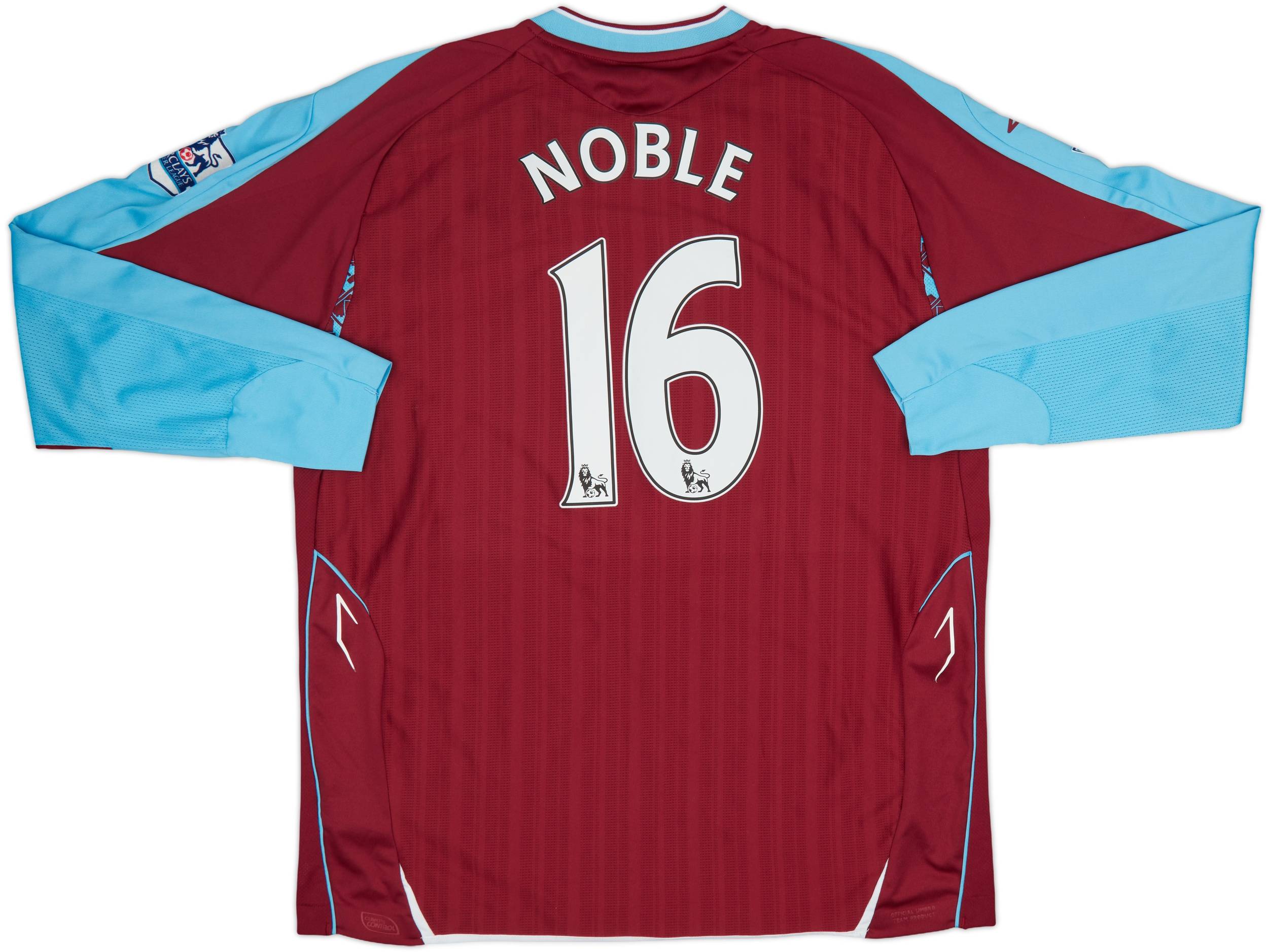 2007-08 West Ham Home L/S Shirt Noble #16 - 4/10 - (XL)
