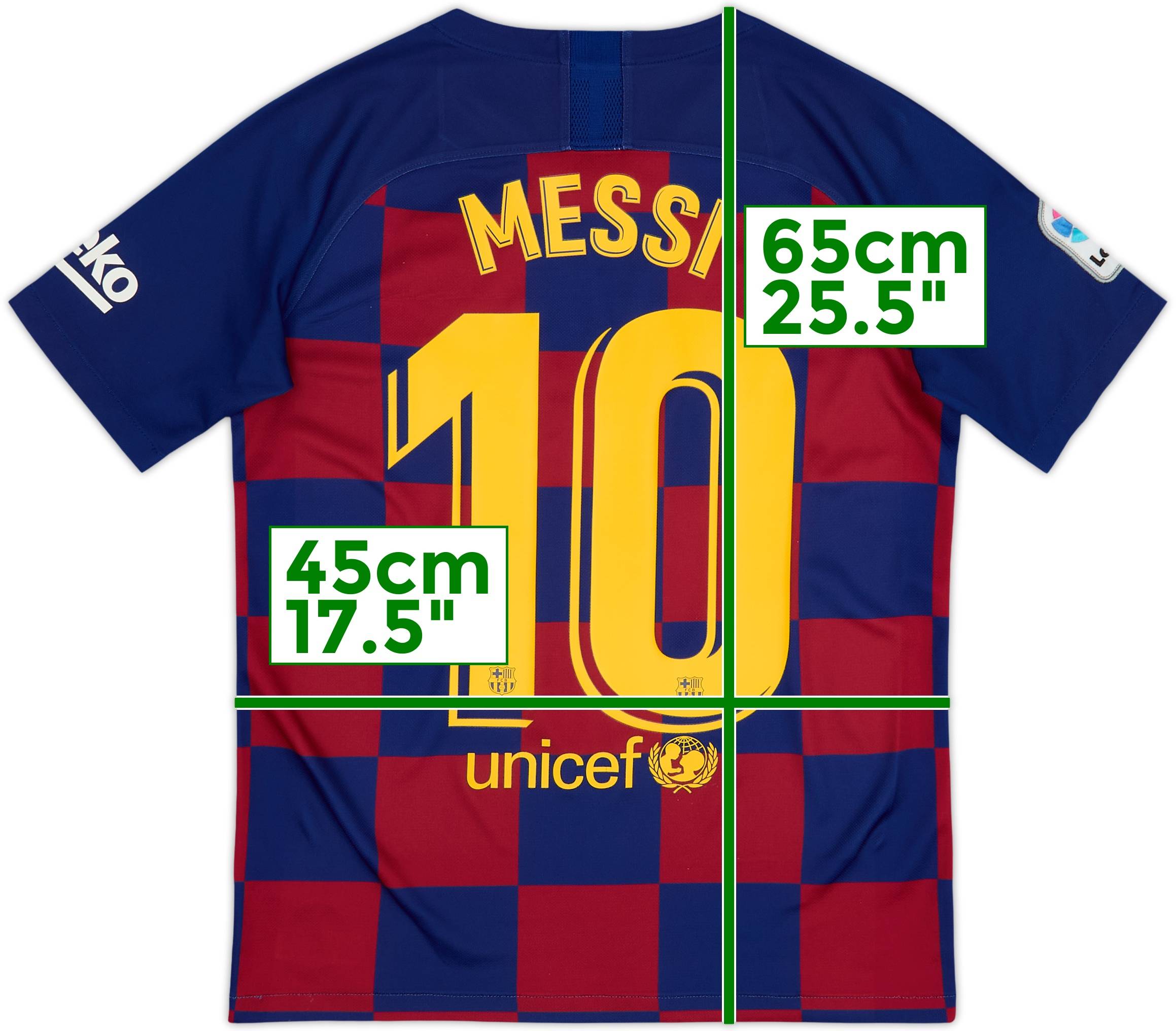 2019-20 Barcelona Home Shirt Messi #10 - 7/10 - (XL.Boys)