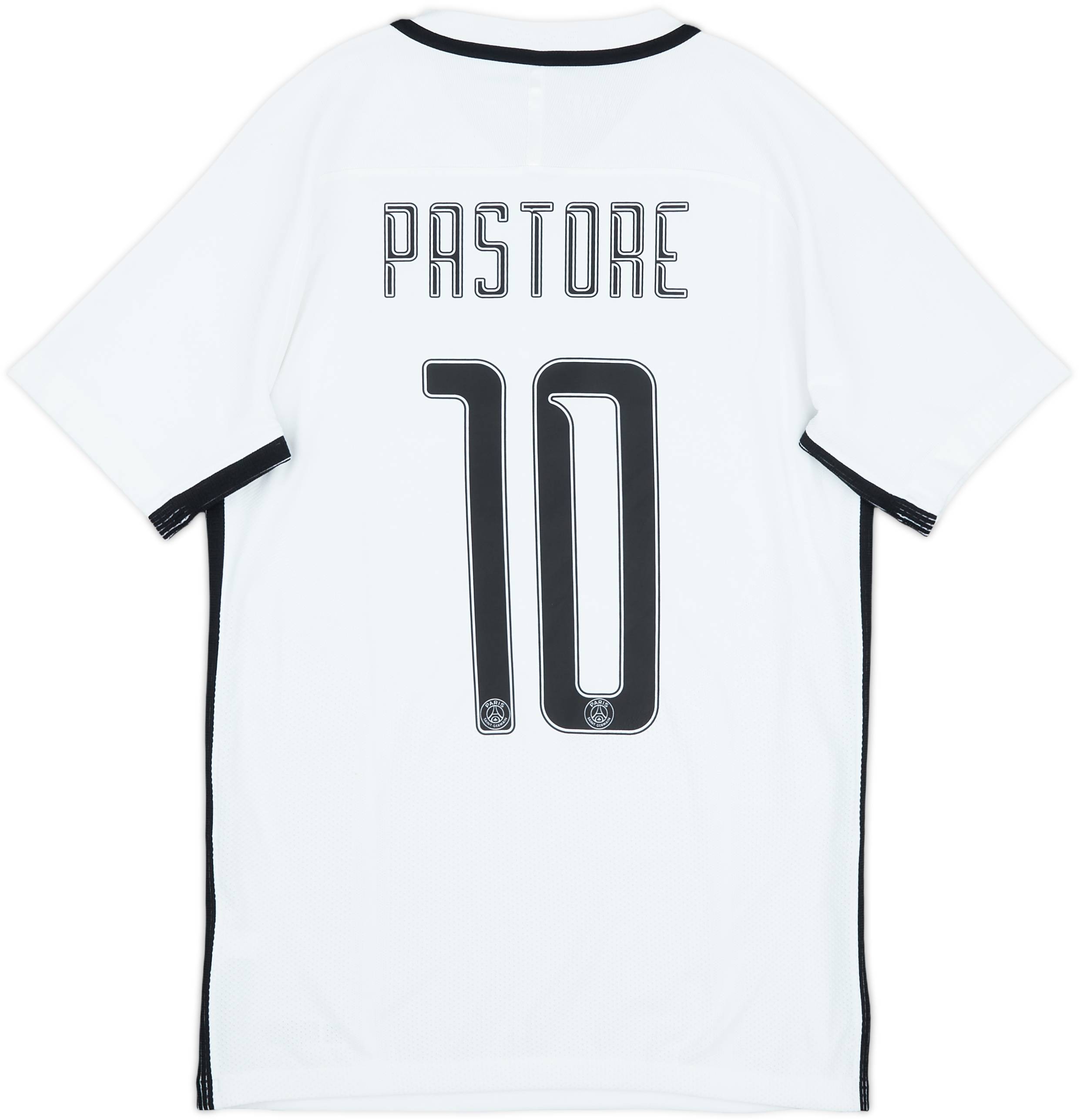 2016-17 Paris Saint-Germain Authentic Third Shirt Pastore #10 - 8/10 - (S)