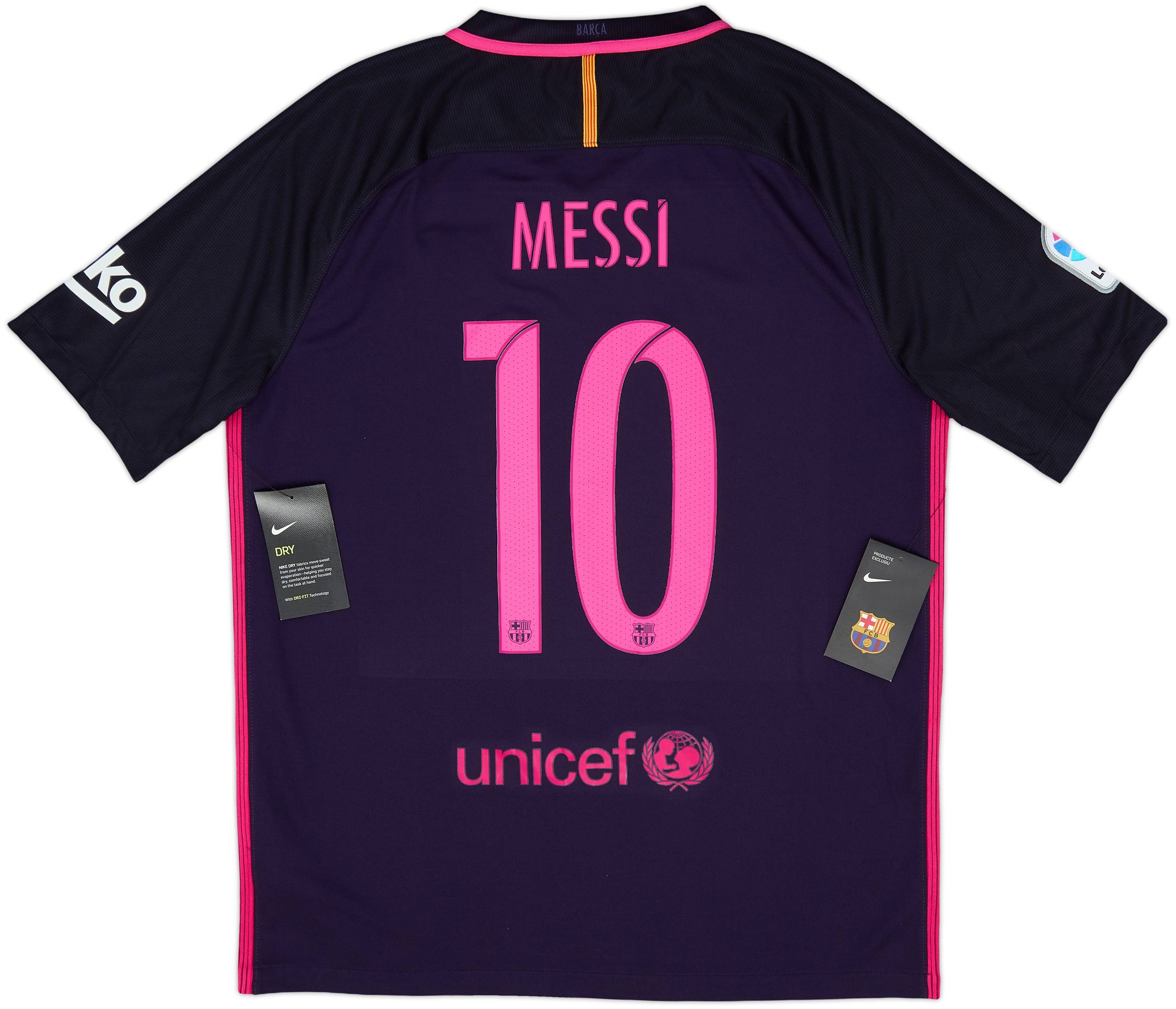 2016-17 Barcelona Away Shirt Messi #10 (L)