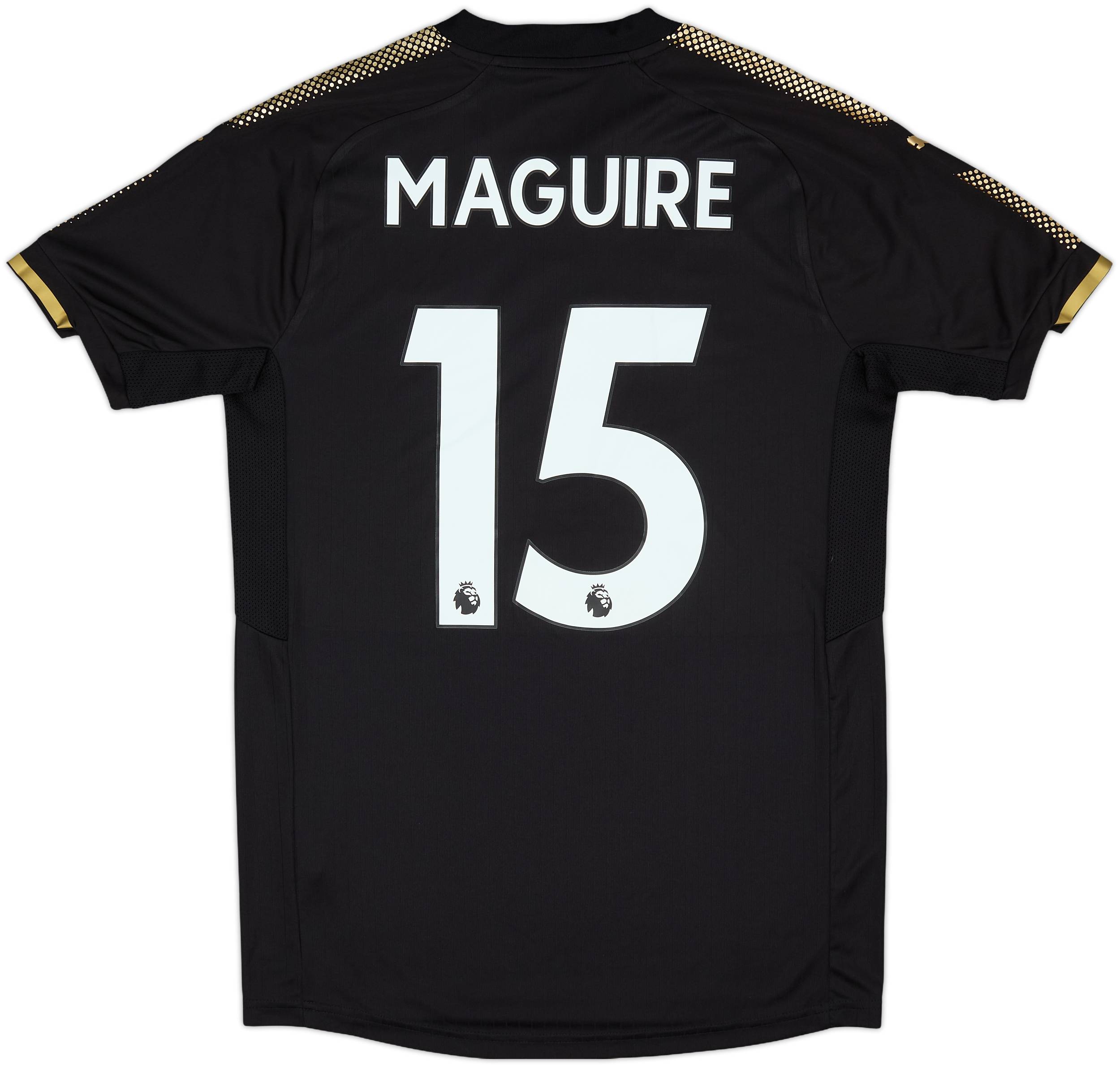 2017-18 Leicester Away Shirt Maguire #15 (S)