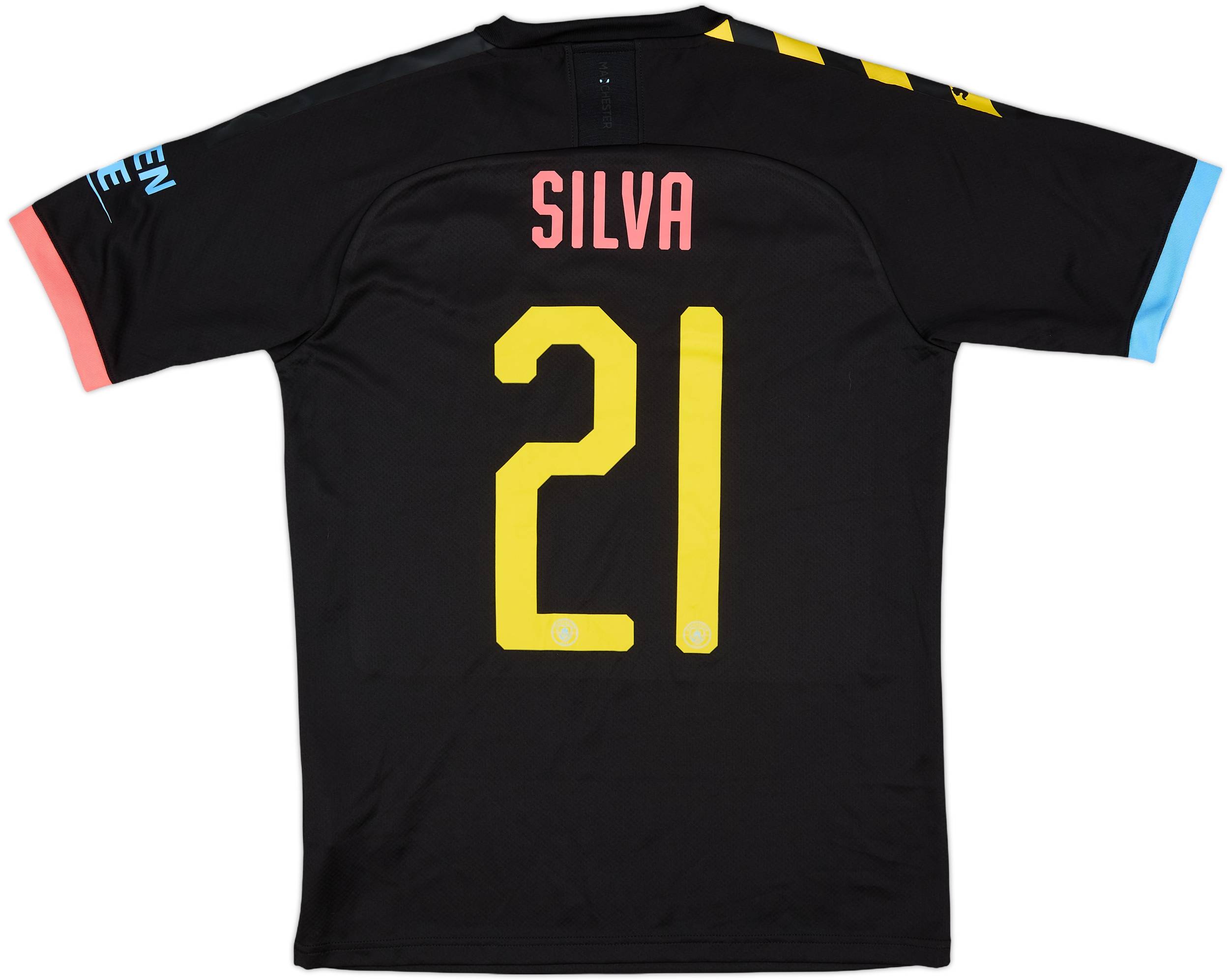 2019-20 Manchester City Away Shirt Silva #21 (S)