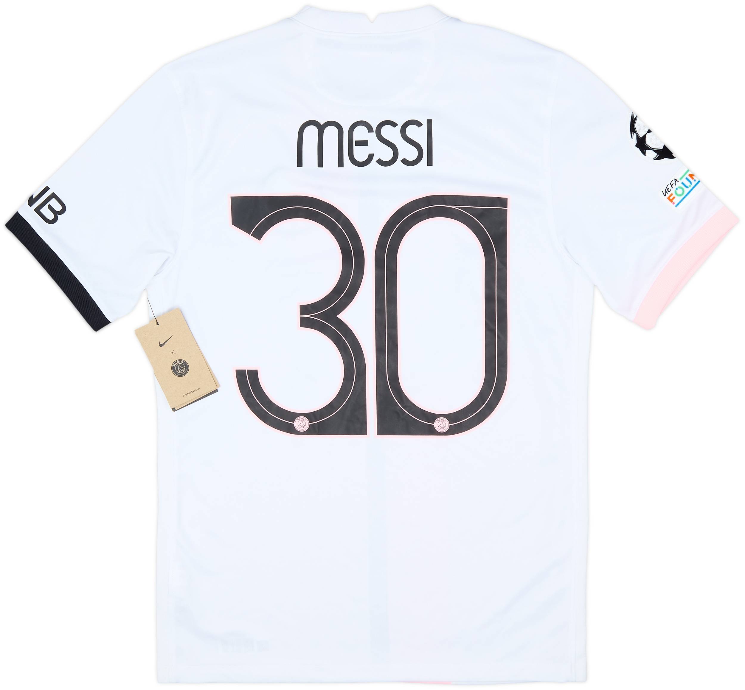 2021-22 Paris Saint-Germain Away Shirt Messi #30 (S)