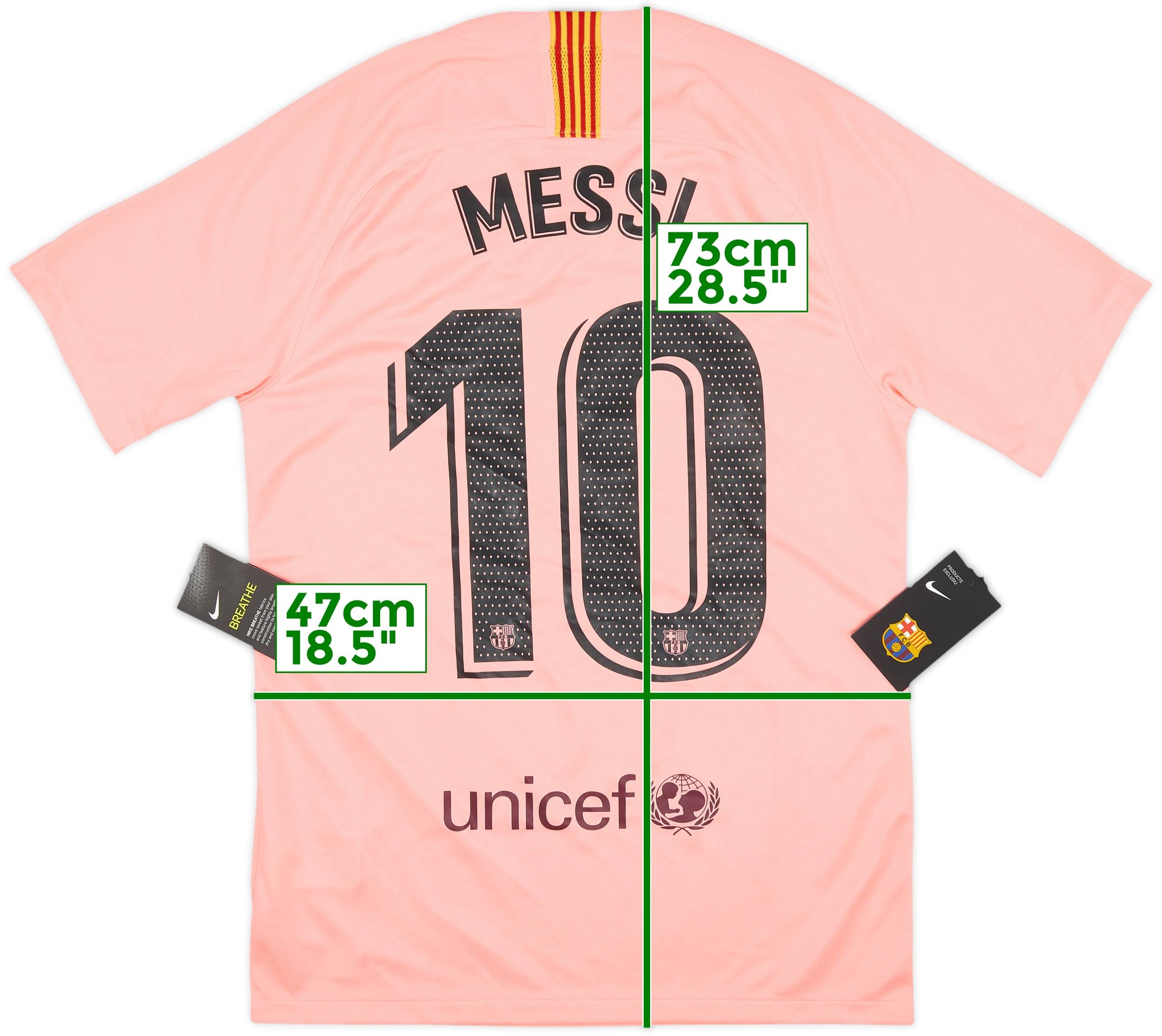 Tシャツ MESSI 10 ★ FC Barcelona 2018-19 Barcelona Third Shirt Messi #10 (S)