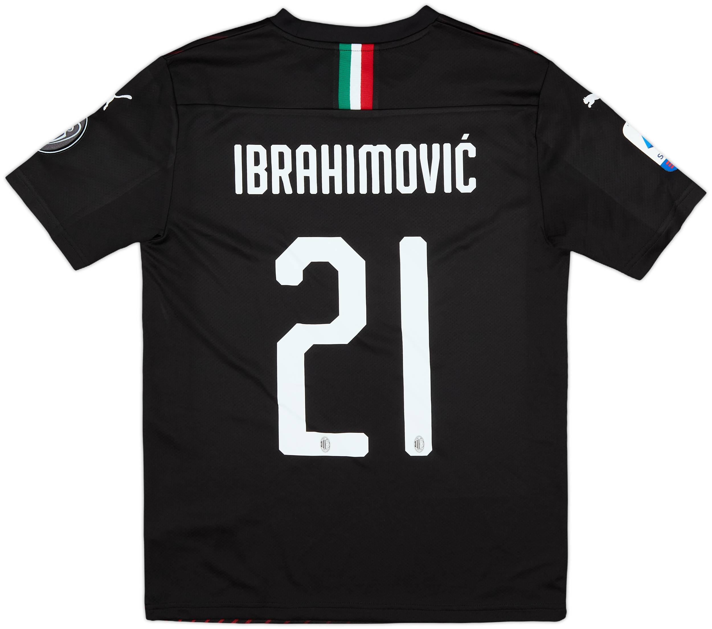 Striker Zlatan Ibrahimovic Ac Milan Shirt Ibrahimovic's Milan