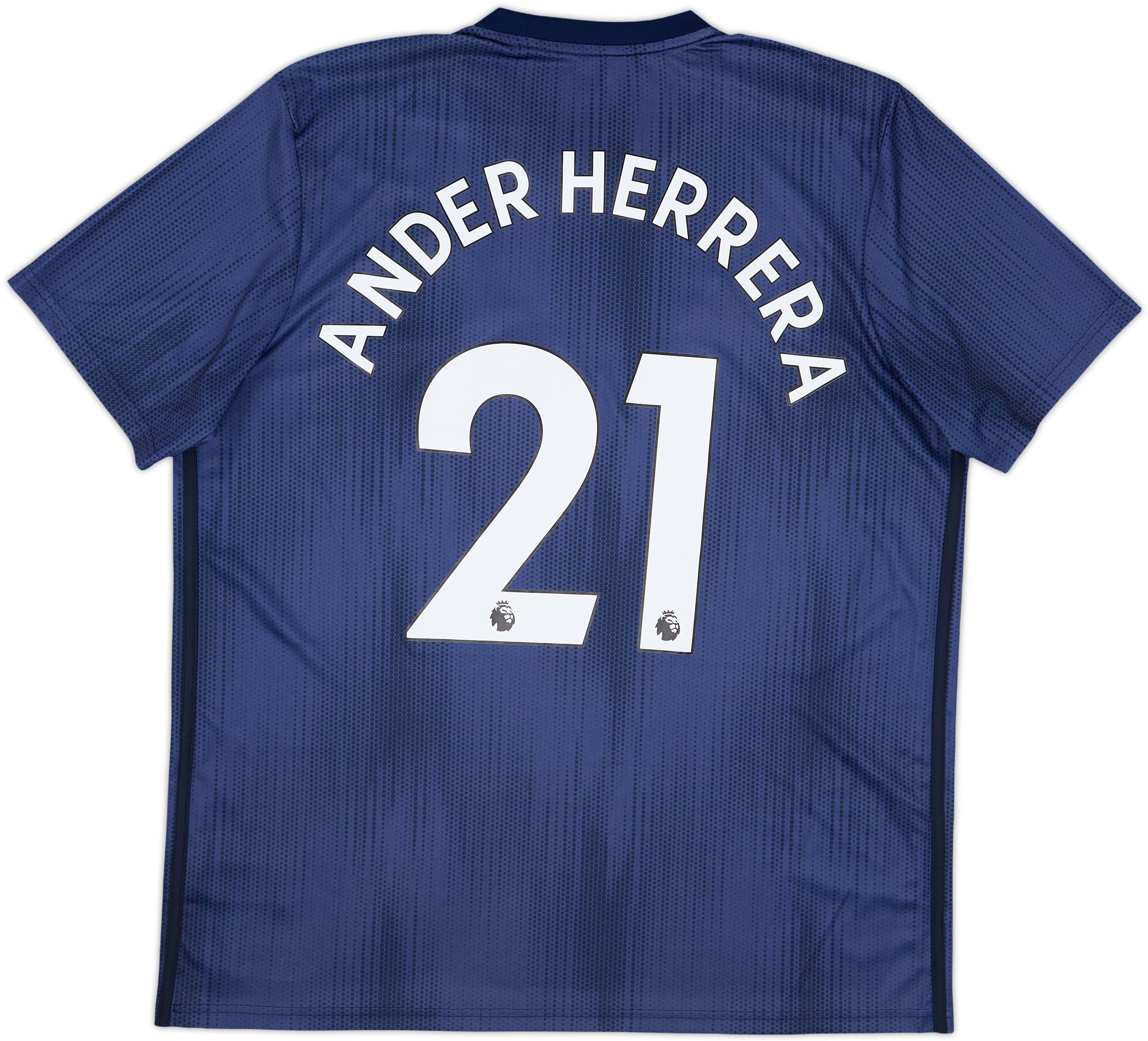 2018-19 Manchester United Third Shirt Ander Herrera #21 - 8/10 - (XL)