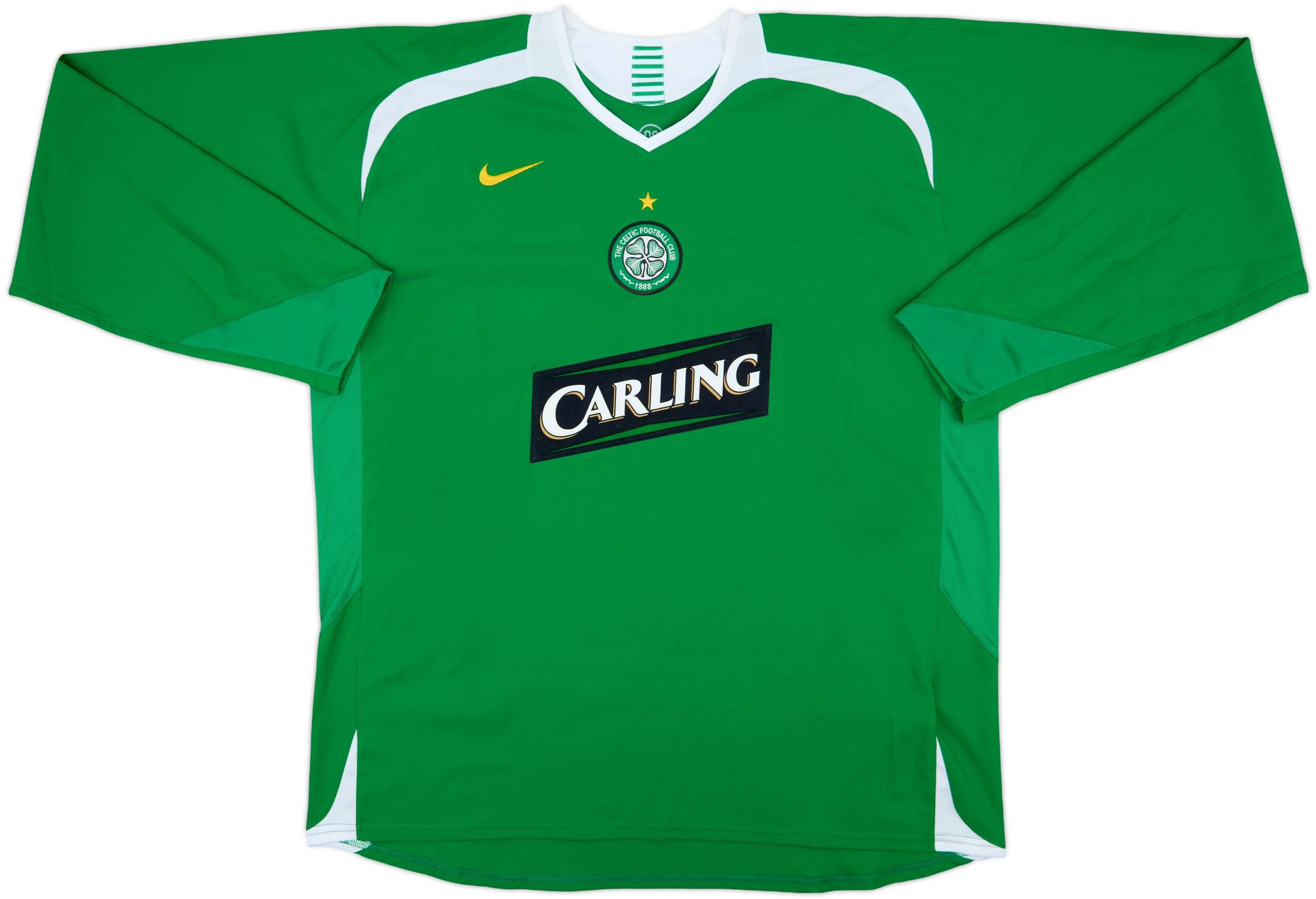 05/06 セルティック　アウェイ　No.25 NAKAMURA 2005-06 Celtic Away L/S Shirt Nakamura #25 - 10/10 - (XXL)