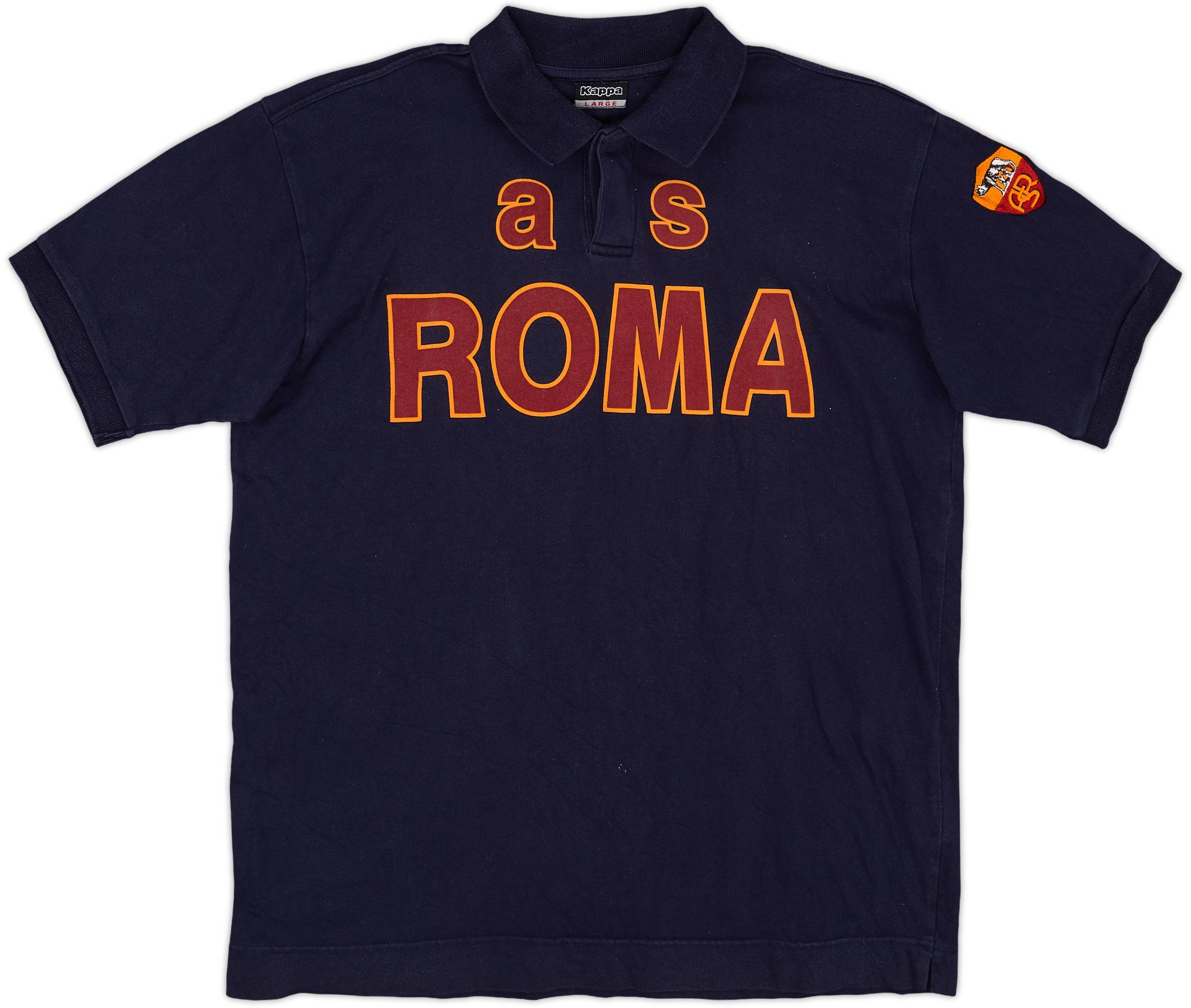 AS Roma Kappa ネイビーシャツ　イタリア　セリエA ASローマ ユニフォームショップ O.K.A. AS roma 2000-2001