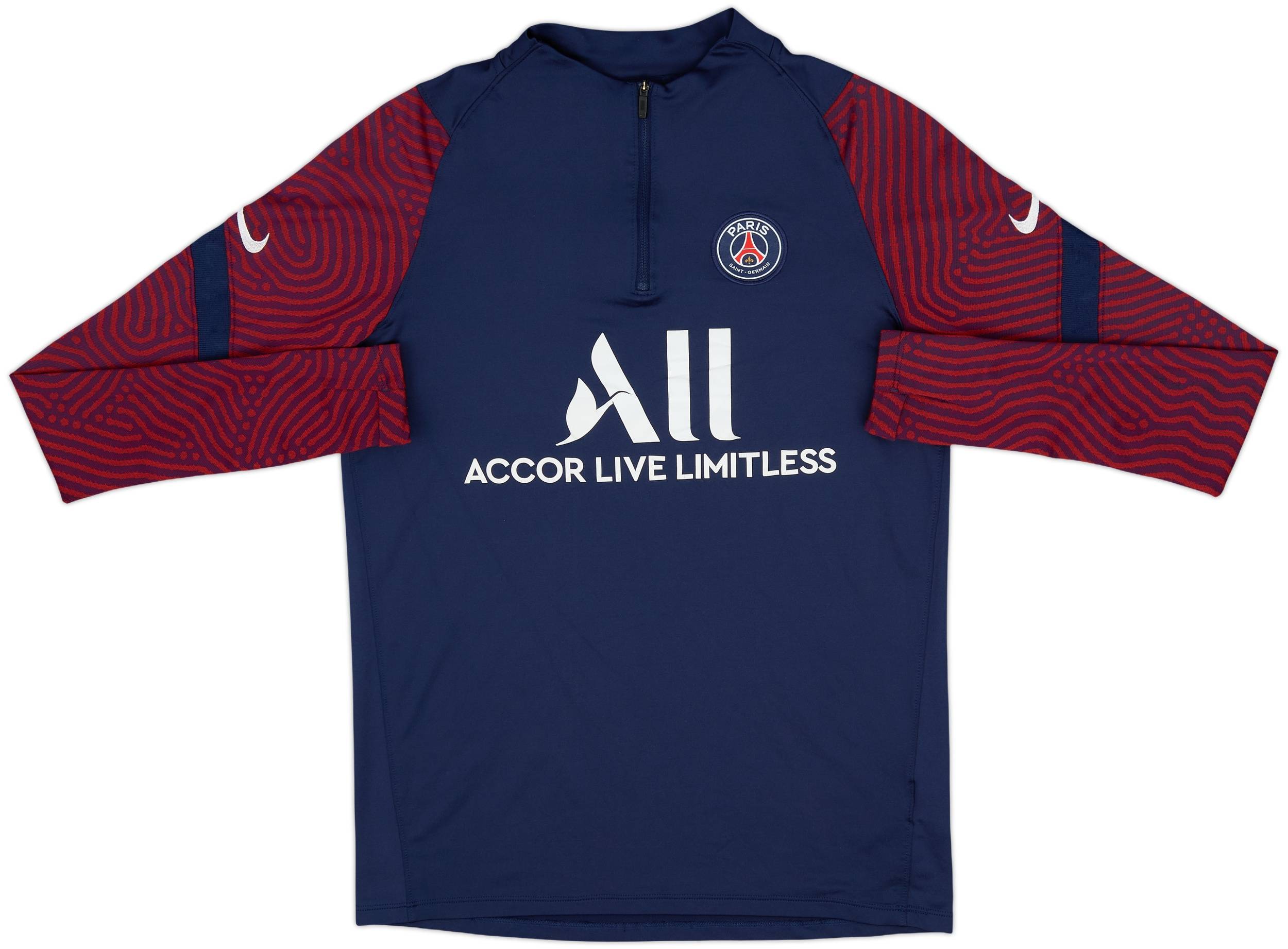 2020-21 Paris Saint-Germain Nike 1/4 Zip Training Top - 7/10