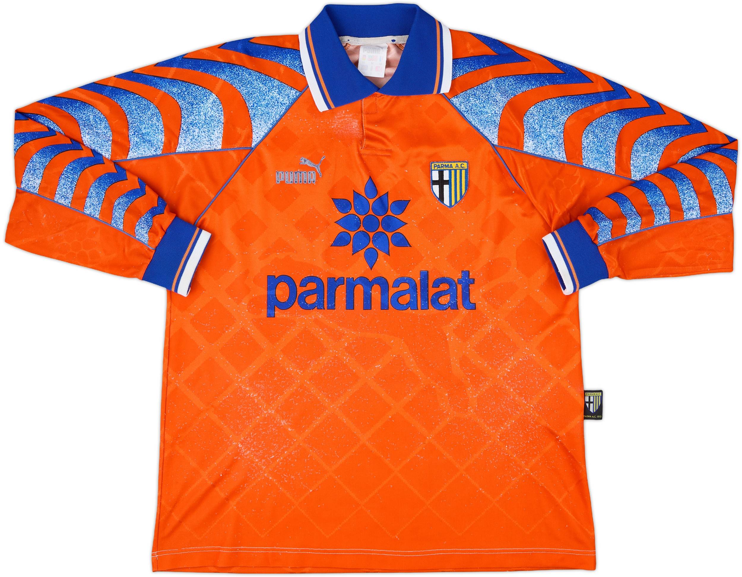 1995-96 Parma Fourth L/S Shirt Zola #10 - 6/10 - (M)