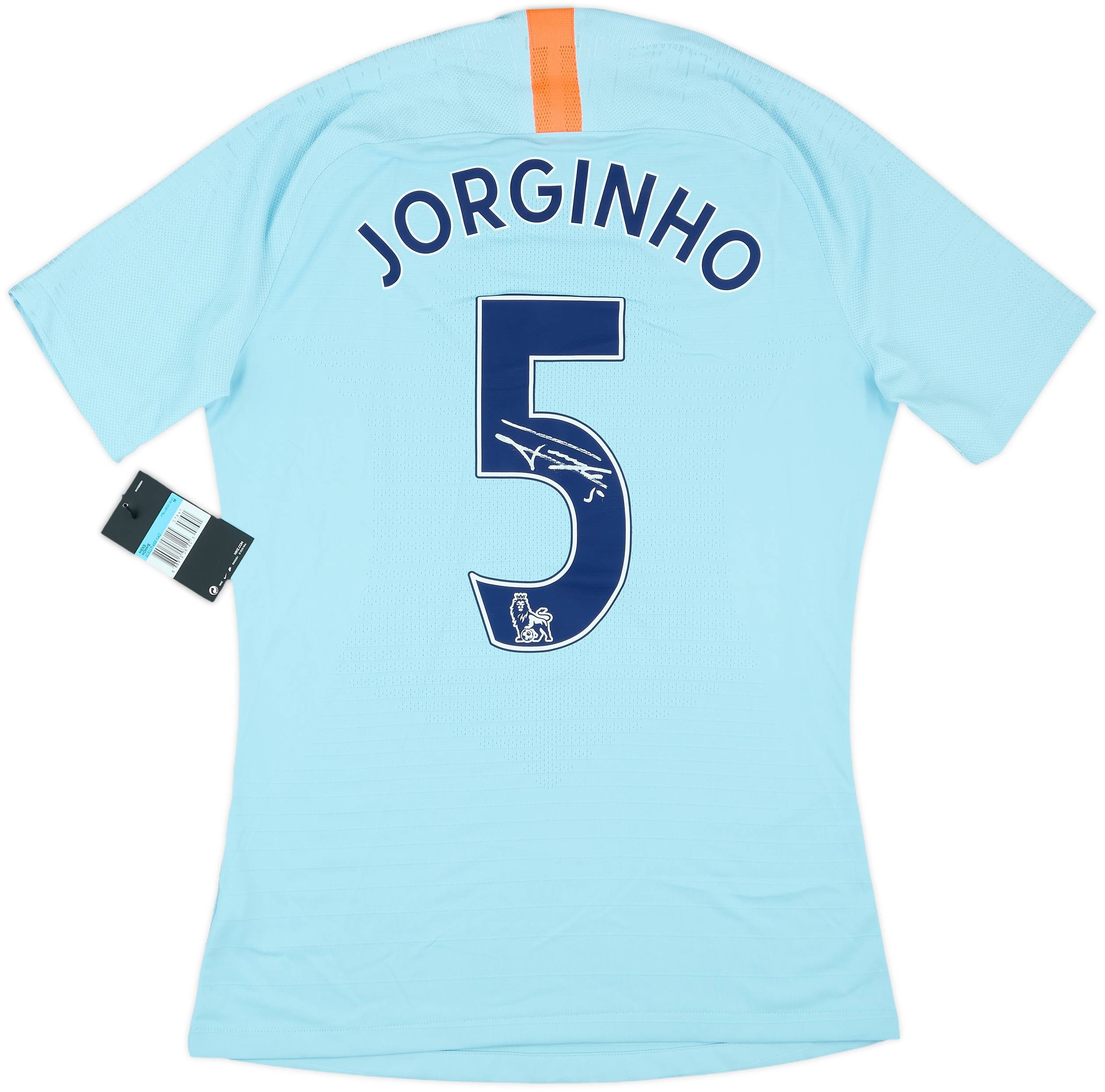 2018-19 Chelsea Player Issue Signed Third Shirt Jorginho #5