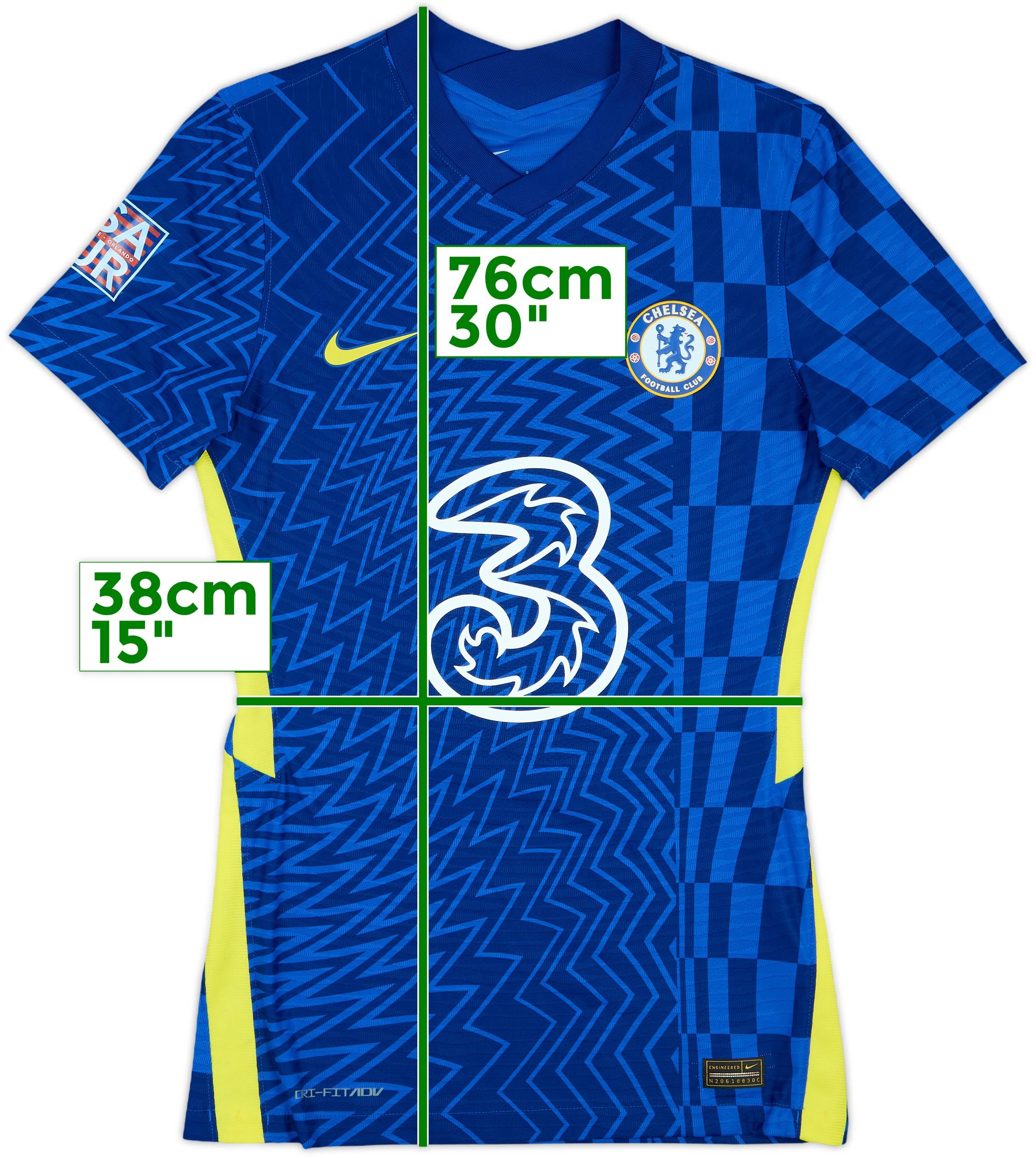 Chelsea FC 2021-22 ホームユニフォーム 2021-22 Chelsea Player Issue Home Shirt - 8/10 - (S)
