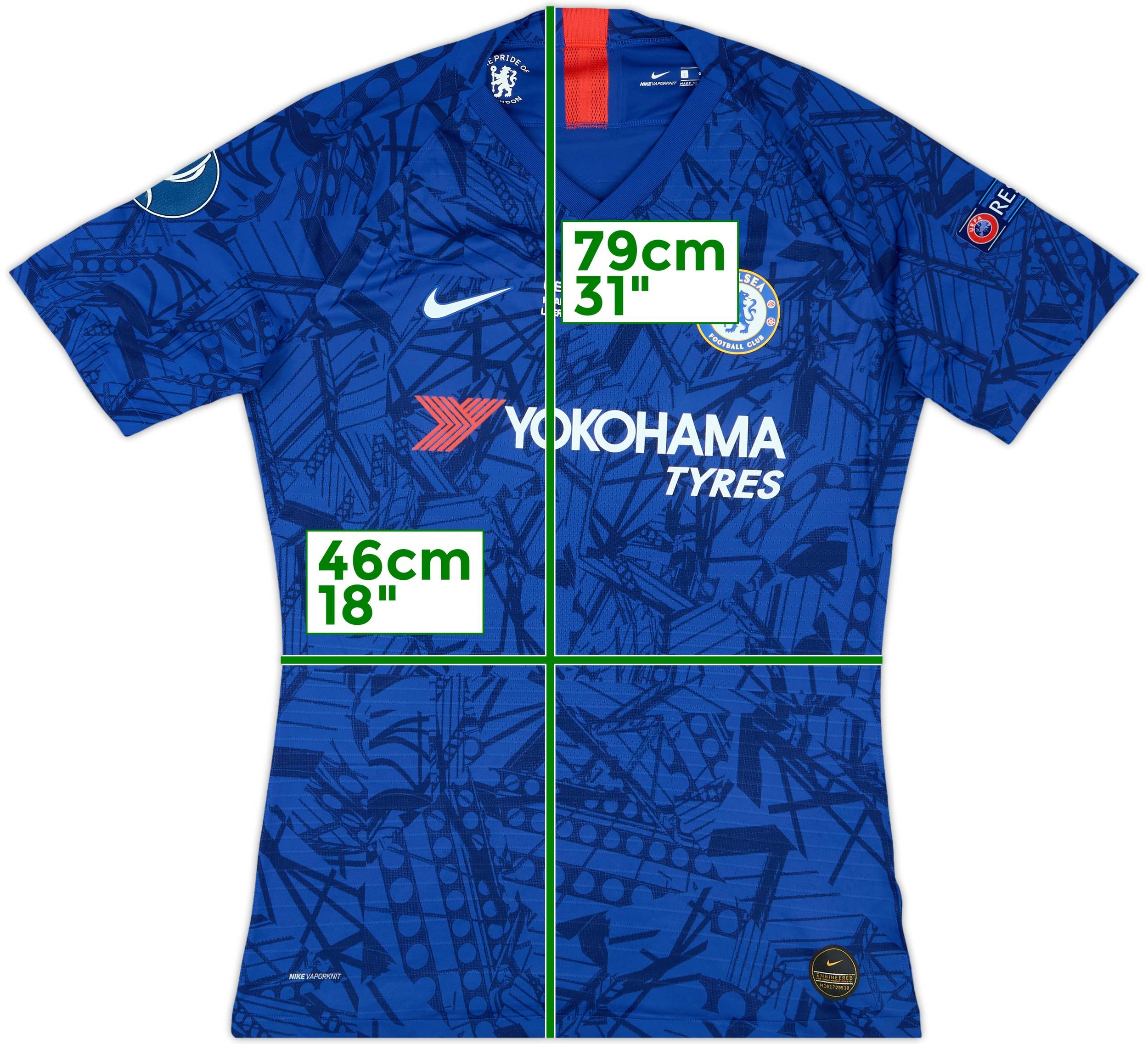 2019 Chelsea Player Issue Super Cup Home Shirt - 8/10 - (L)