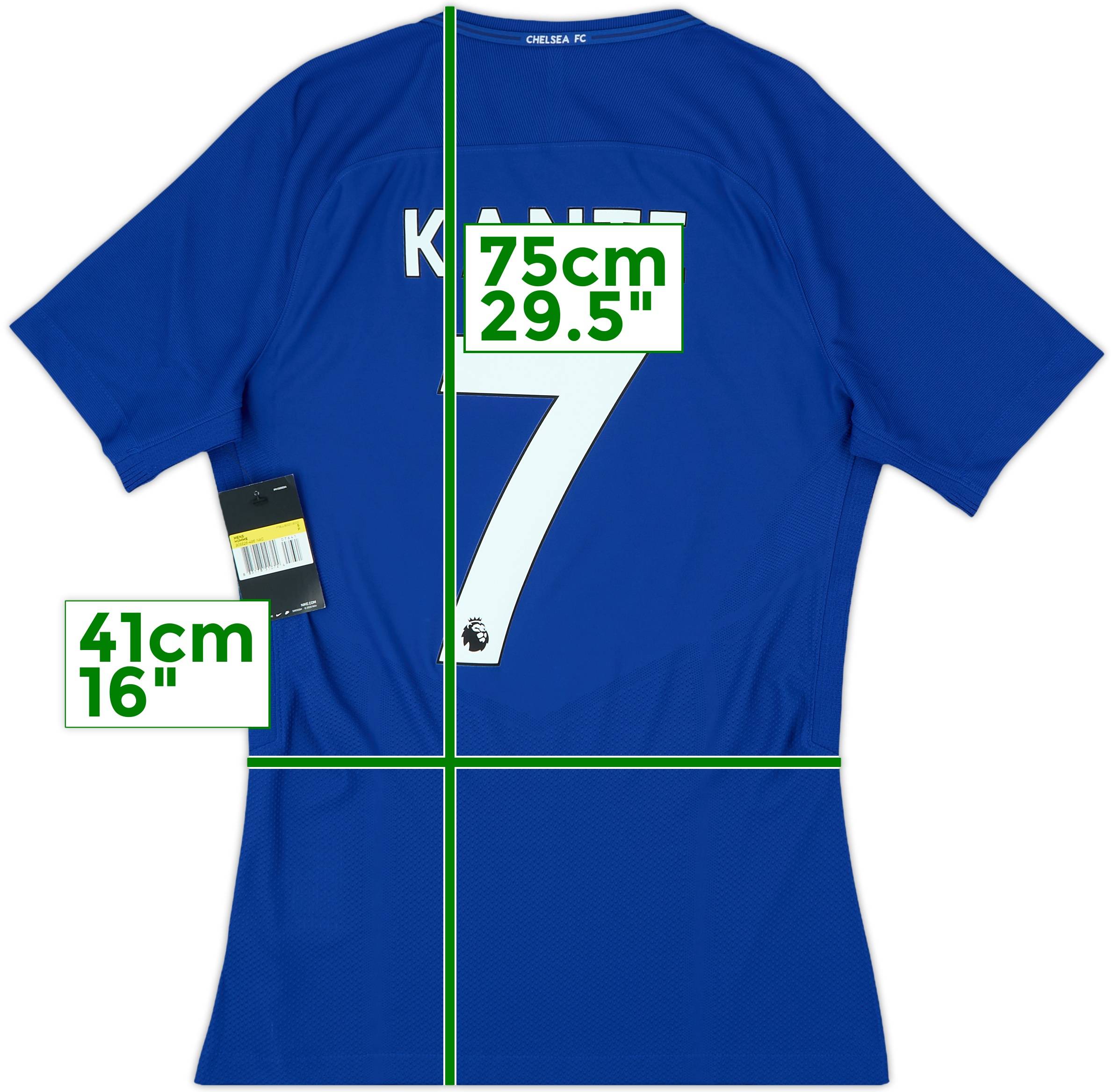 2017-18 Chelsea Player Issue Home Shirt Kante #7 (S)