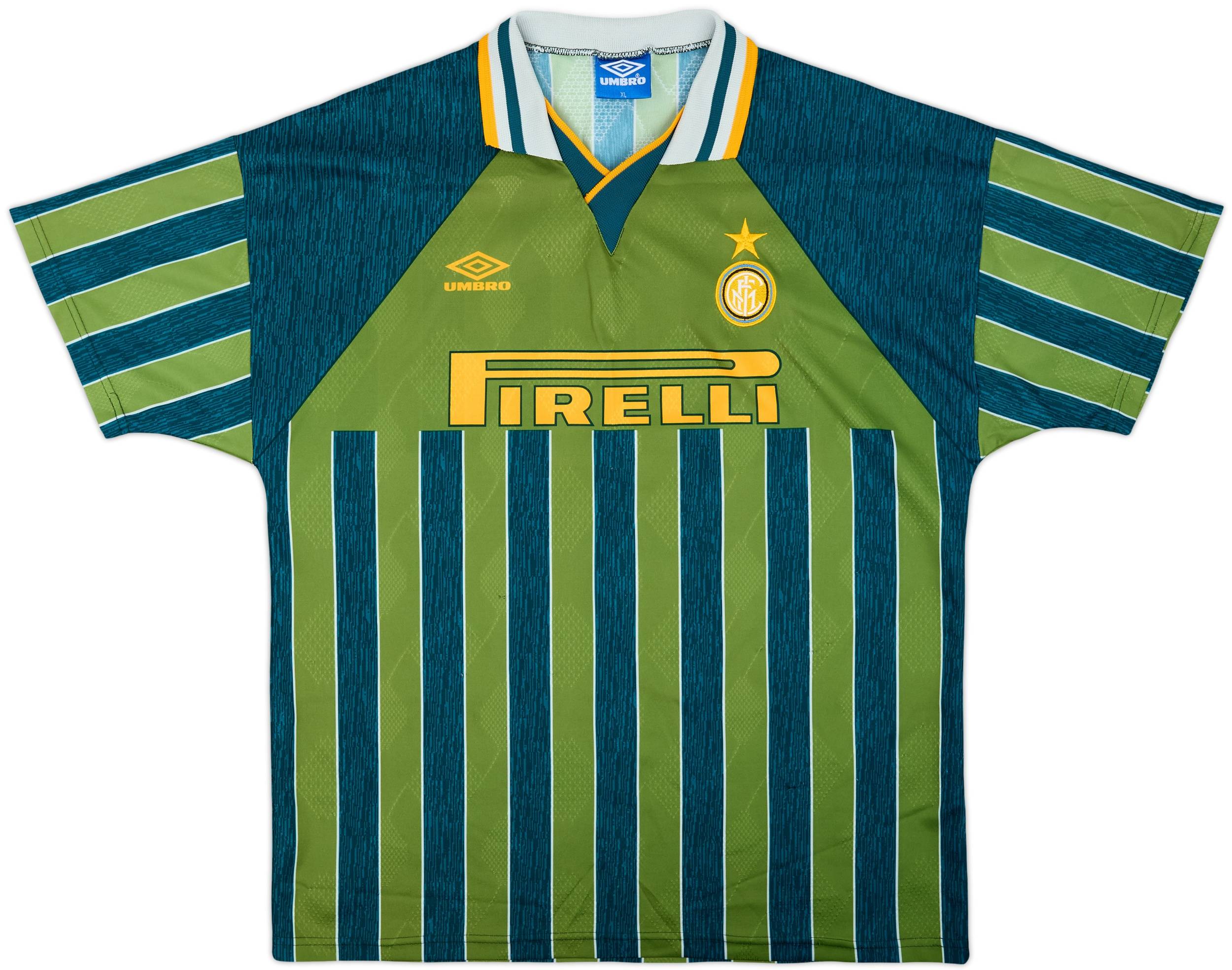 【デッドストック】1995-96 インテル・ミラノ 3rd UMBRO サイズＬ 1995-96 Inter Milan Third Shirt - 7/10 - (XL)