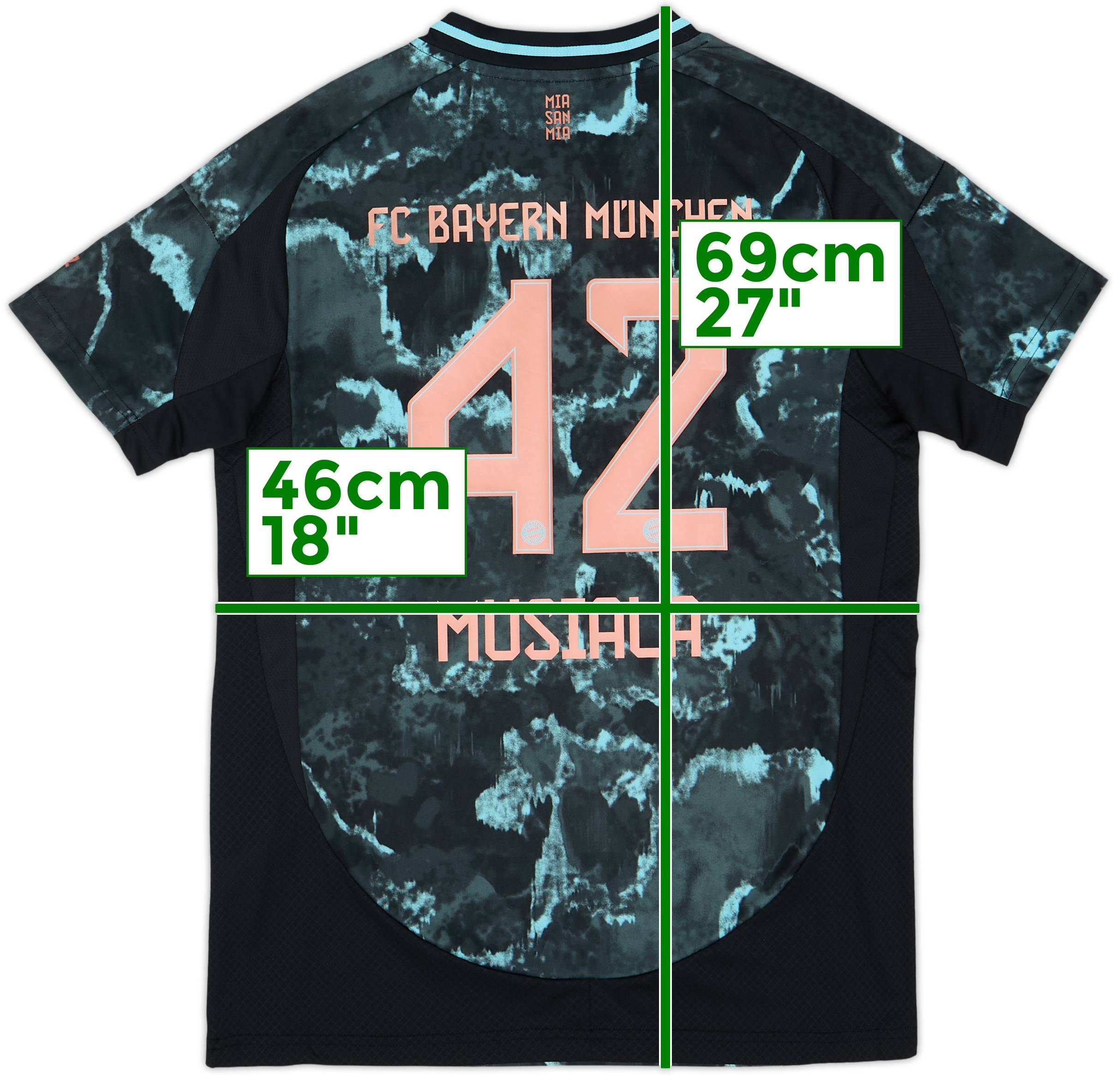 2024-25 Bayern Munich Away Shirt Musiala #42 - 10/10 - (Women's M)