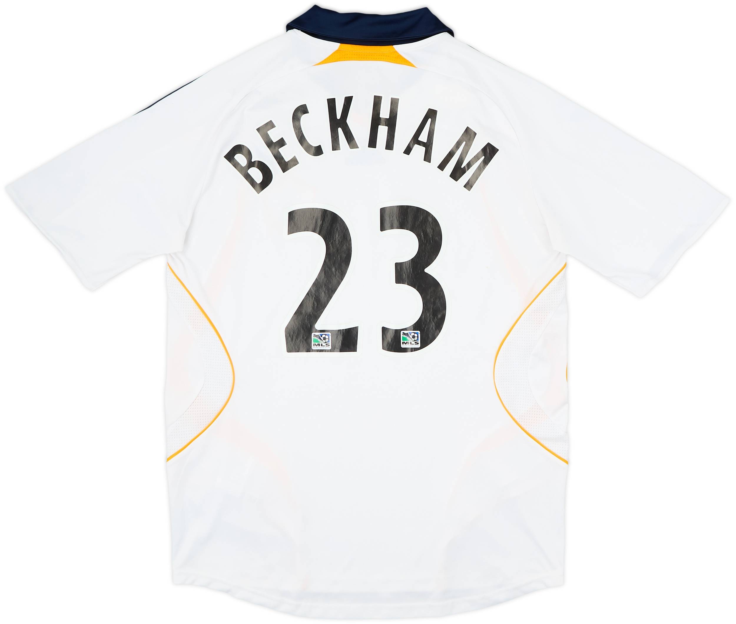【NEW】【ベッカム】【MLSパッチ付】LAギャラクシー(2007) 2007-08 LA Galaxy Home Shirt Beckham #23 - 5/10 - (M)