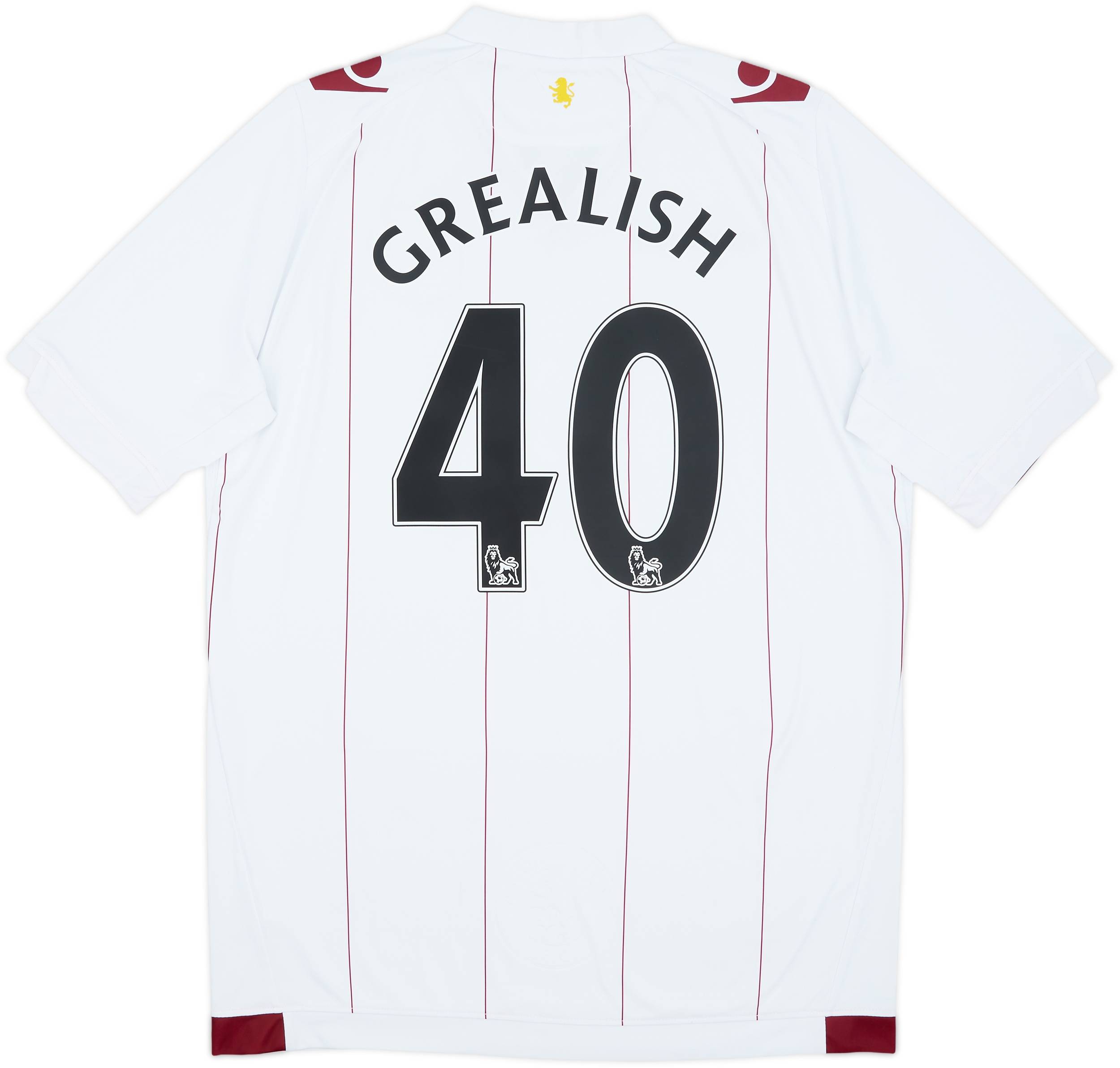 2014-15 Aston Villa Away Shirt Grealish #40 - 9/10 - (XL)