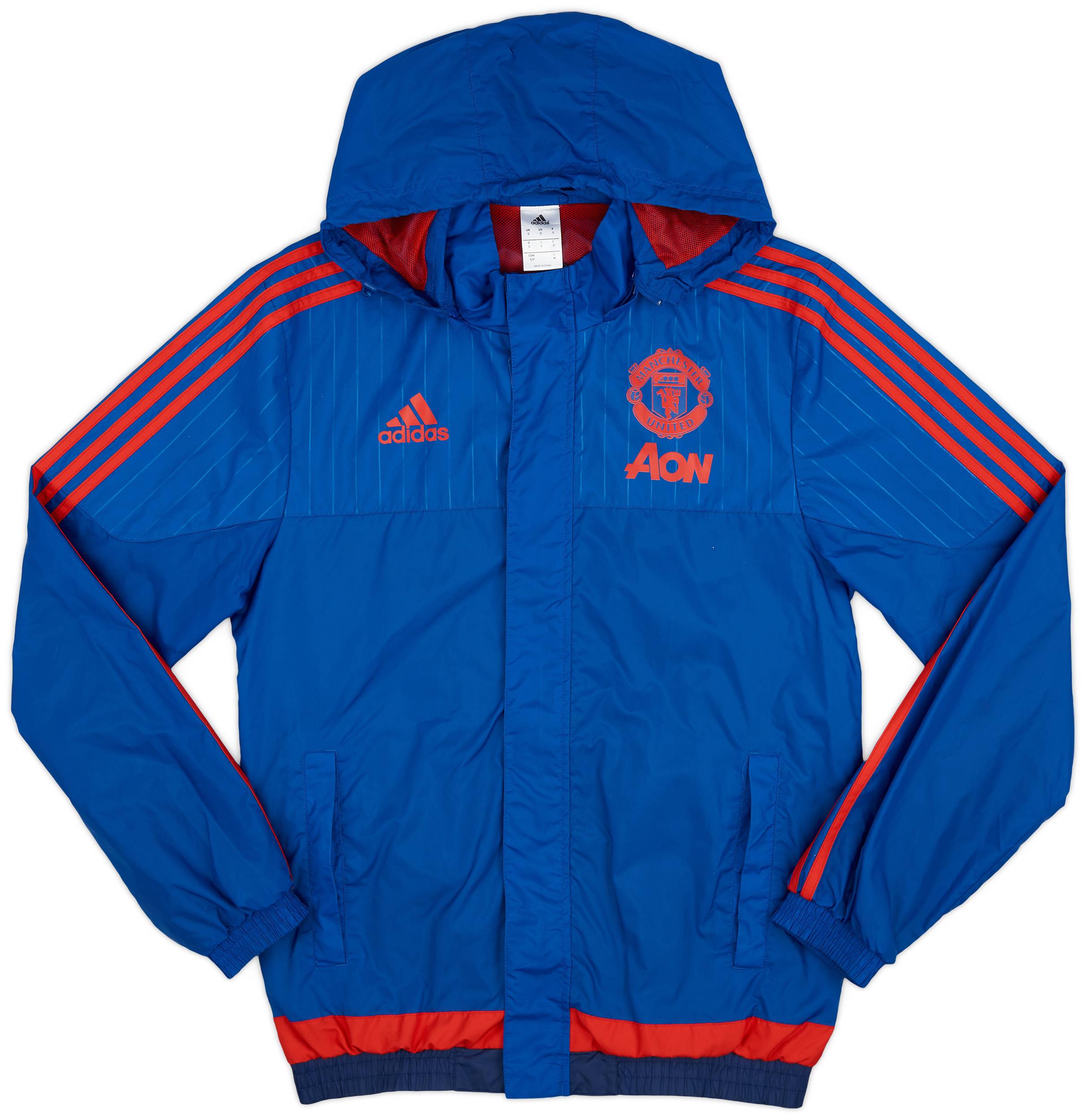 2015-16 Manchester United adidas Rain Jacket - 10/10 - (S)