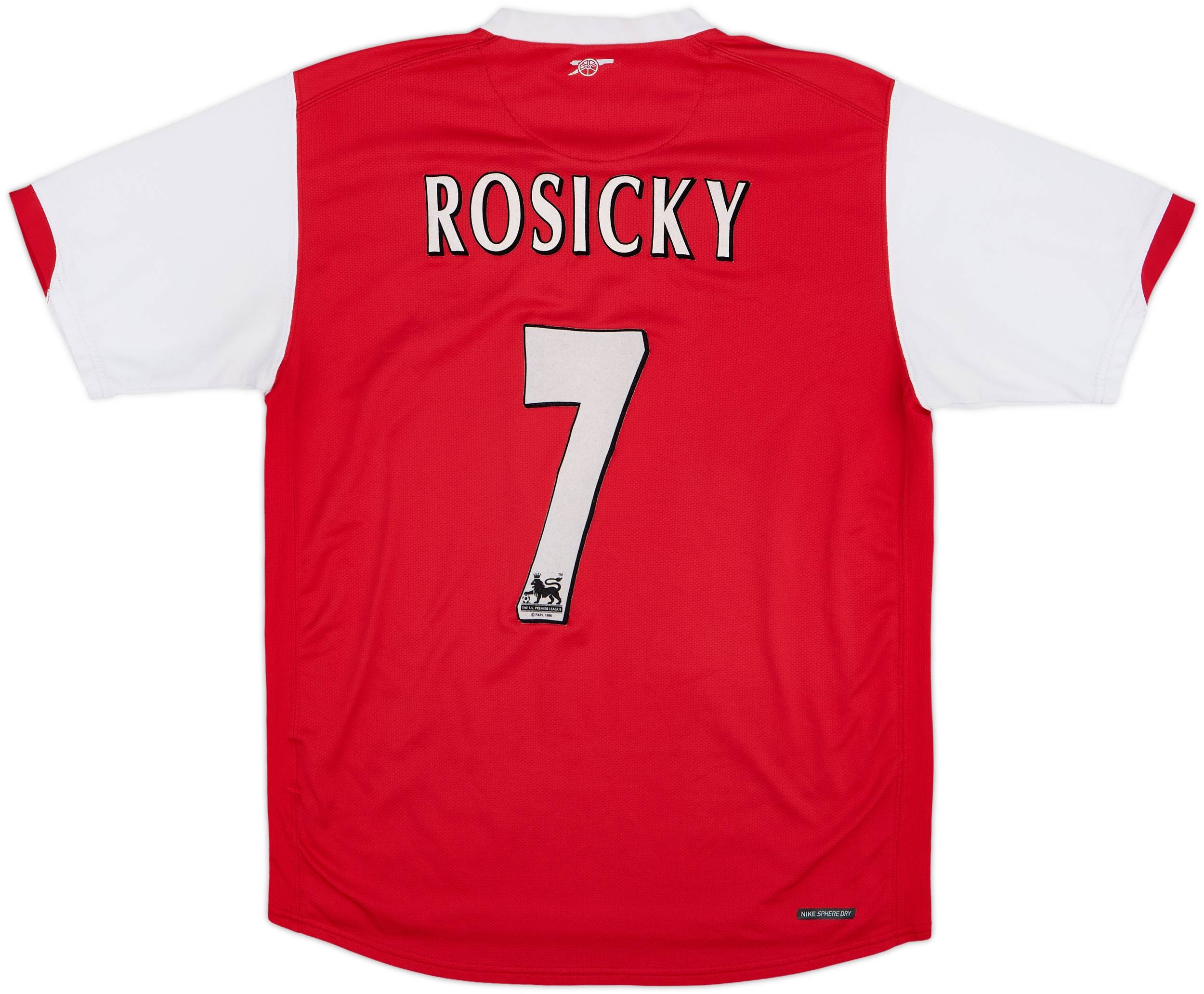 2006-08 Arsenal Home Shirt Rosicky #7 - 6/10 - (M)