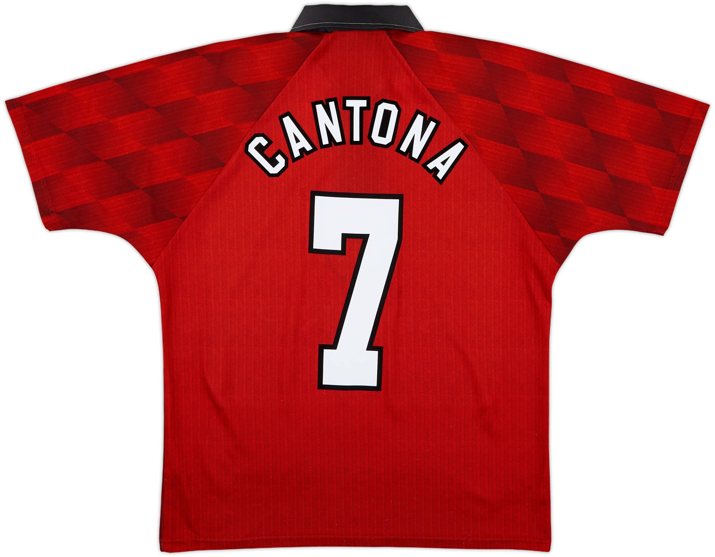 ウェア Umbro Manchester United Cantona 7 L 1996-98 Manchester United Home Shirt Cantona #7 - 6/10 - (M)