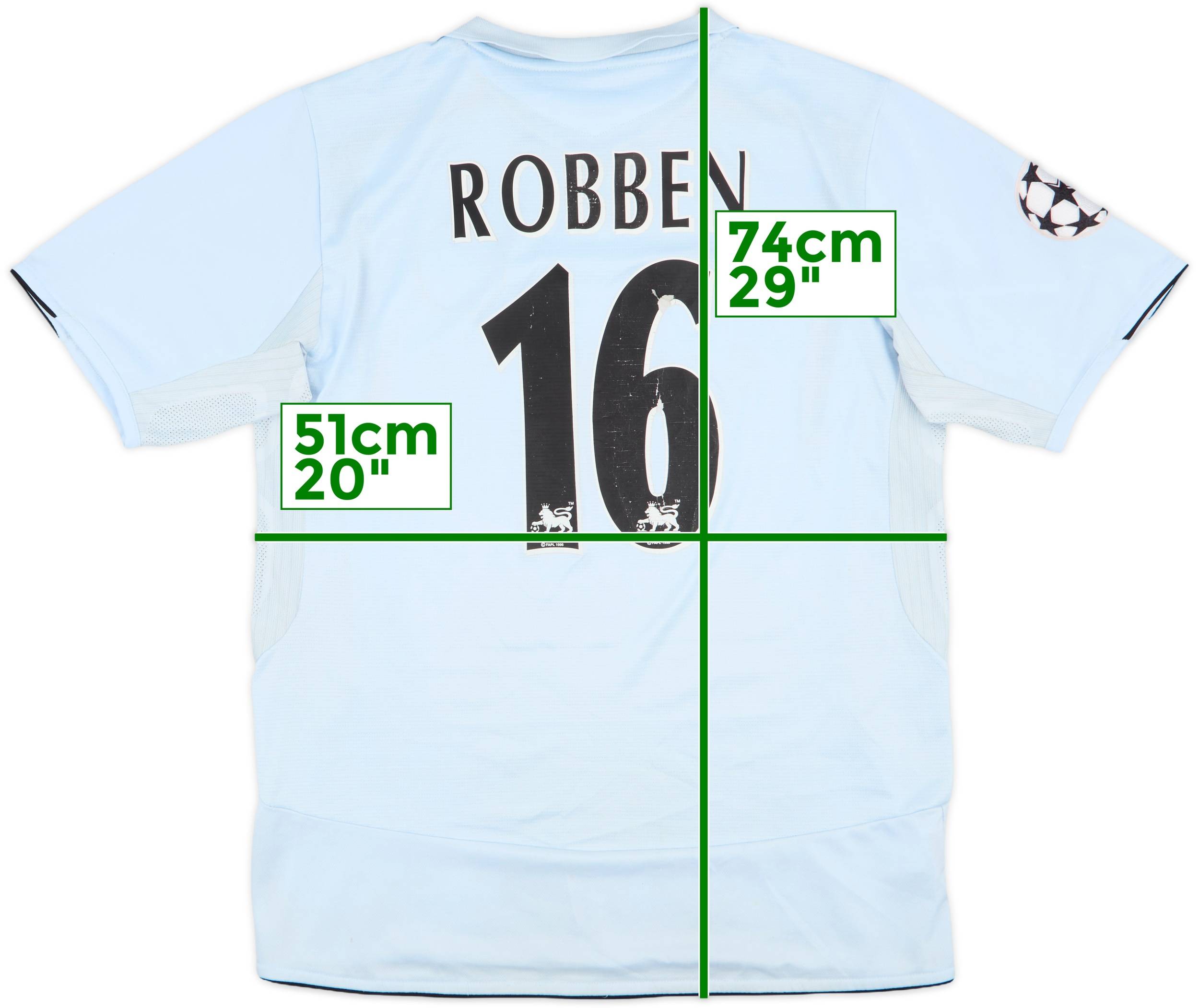 2005-06 Chelsea Away Shirt Robben #16 - 6/10 - (L)