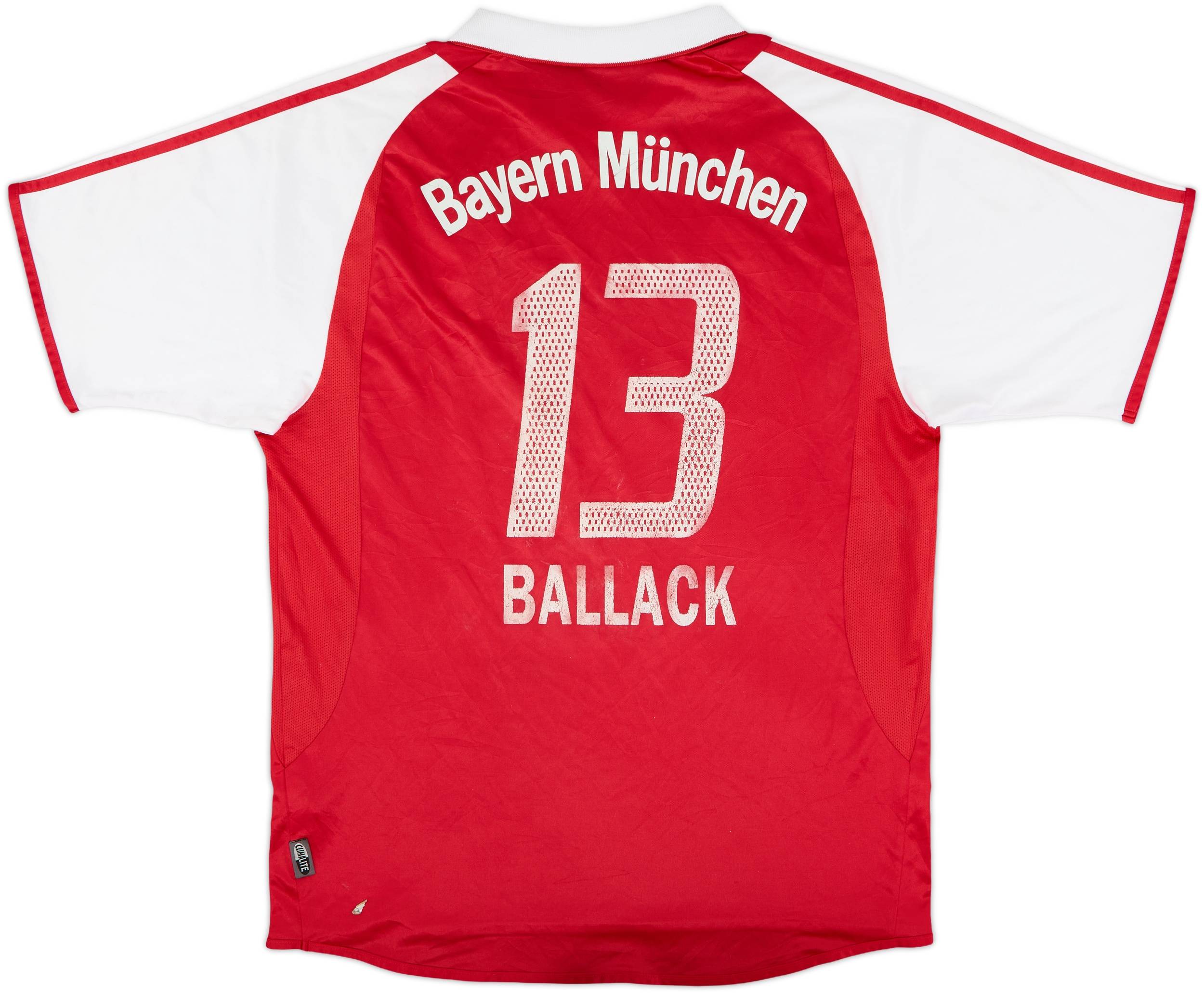 Bayern München Ballack 13 シャツ 2003-04 Bayern Munich Home Shirt Ballack #13 - 5/10 - (L)