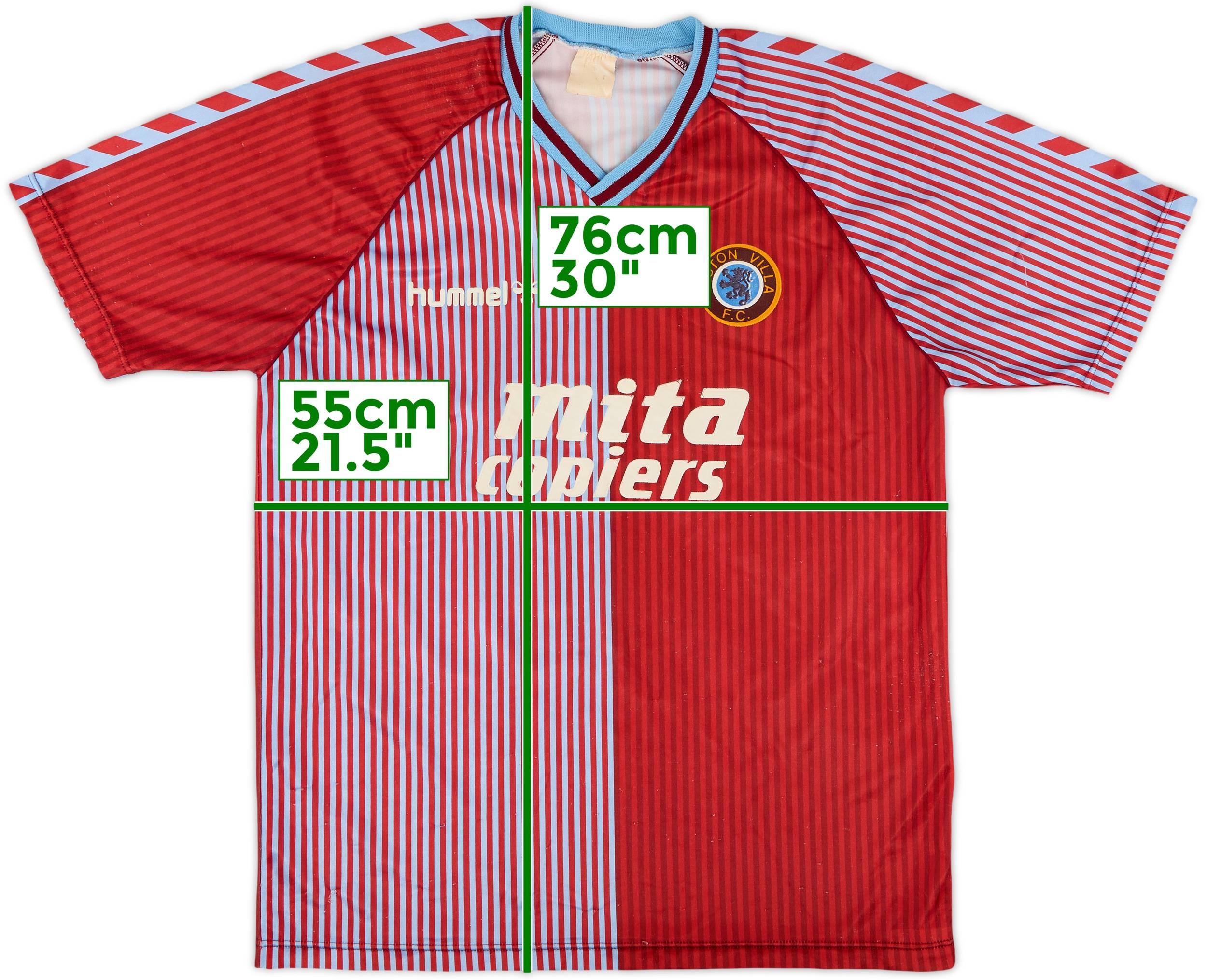 1987-89 Aston Villa Home Shirt - 7/10 - (XL)