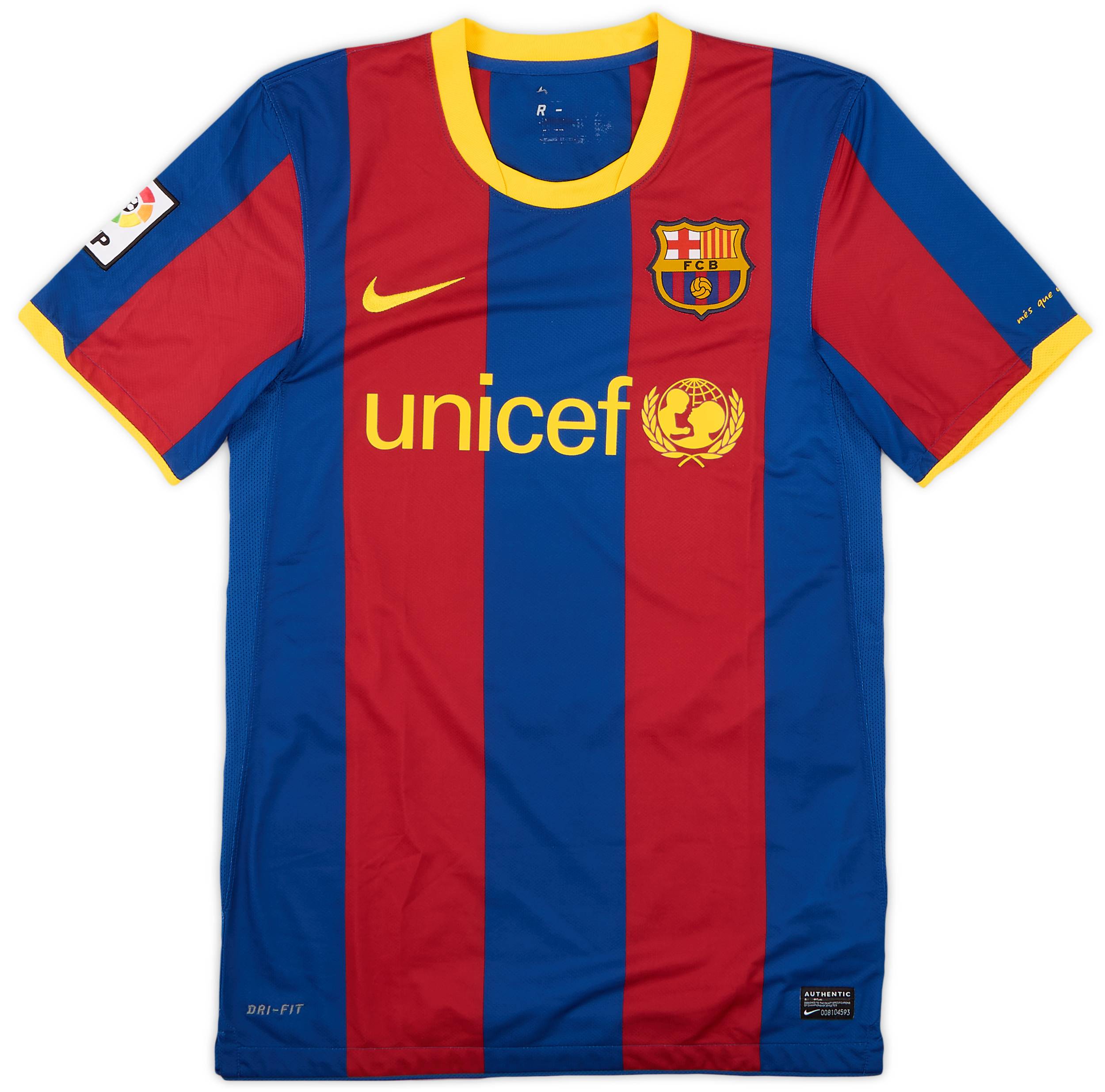 2010-11 Barcelona Home Shirt Messi #10 - 8/10 - (S)