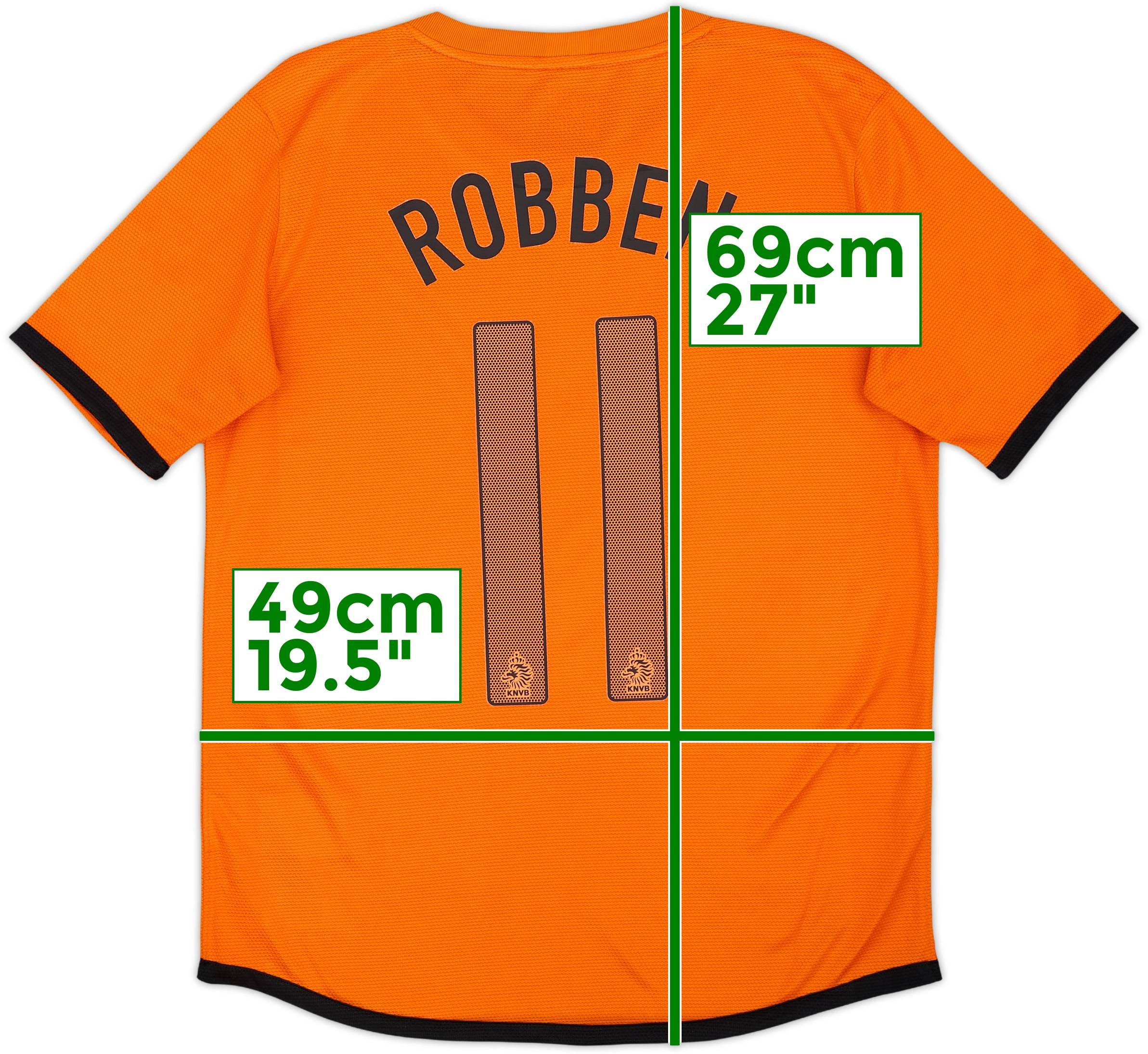 2012-13 Netherlands Home Shirt Robben #11 - 8/10 - (XL.Boys)
