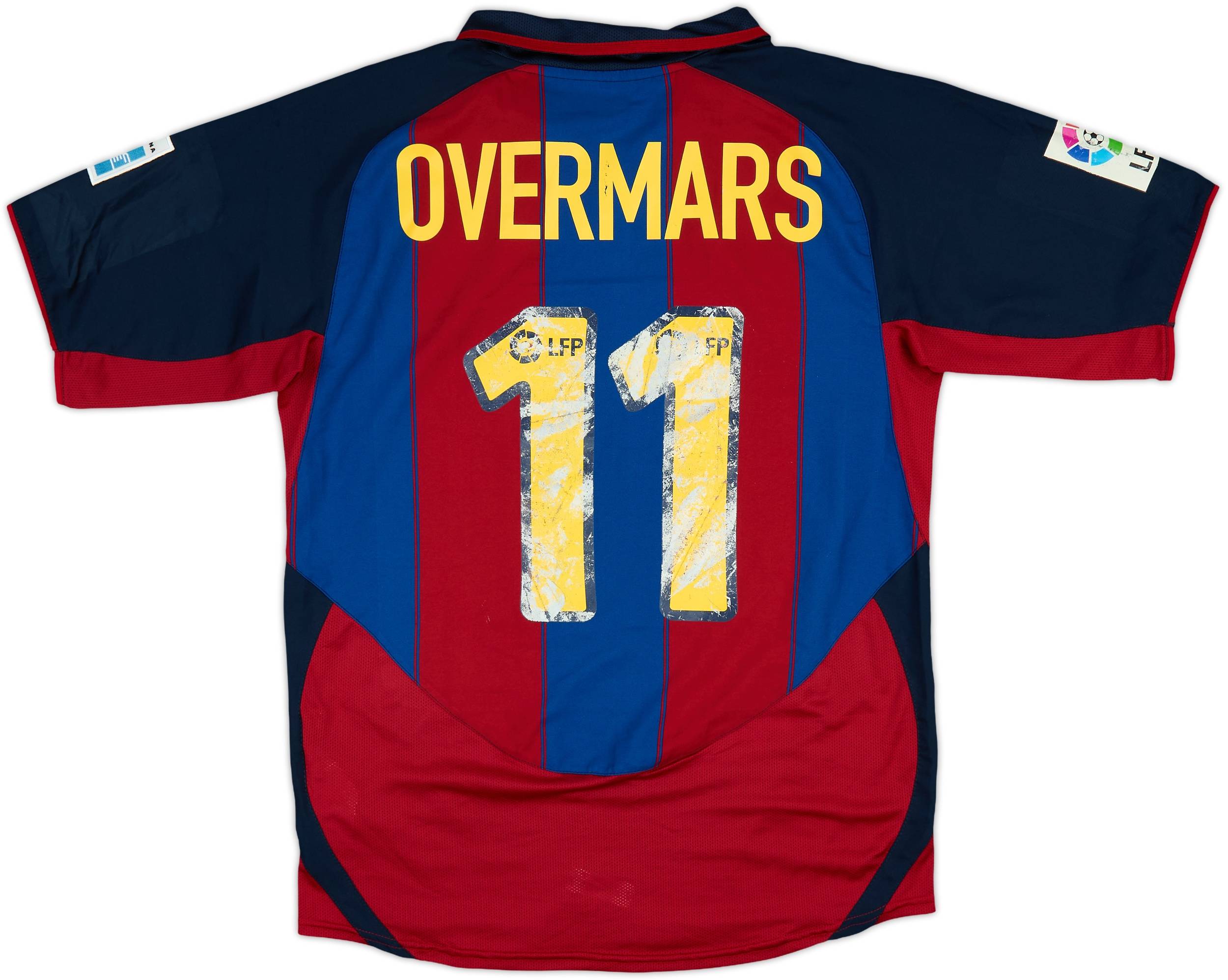 FC Barcelona OVERMARS 11 Dri-Fit シャツ Vintage Barcelona #11 Overmars Roger's Replica Football