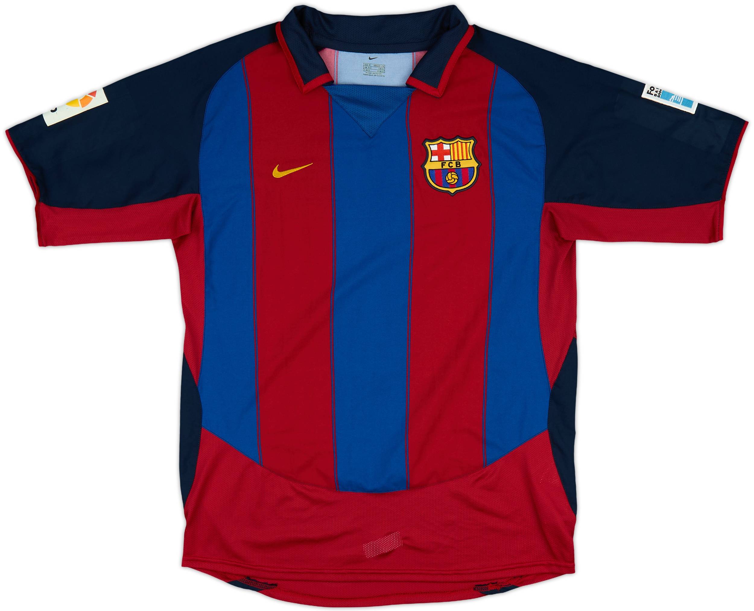 2003-04 Barcelona Home Shirt Overmars #11 - 4/10 - (M)