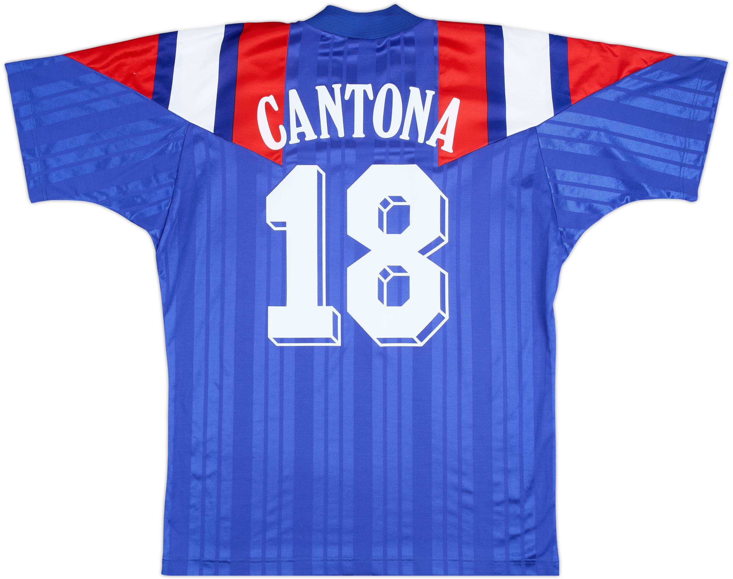 1992-94 France Home Shirt Cantona #18 - 9/10 - (L/XL)