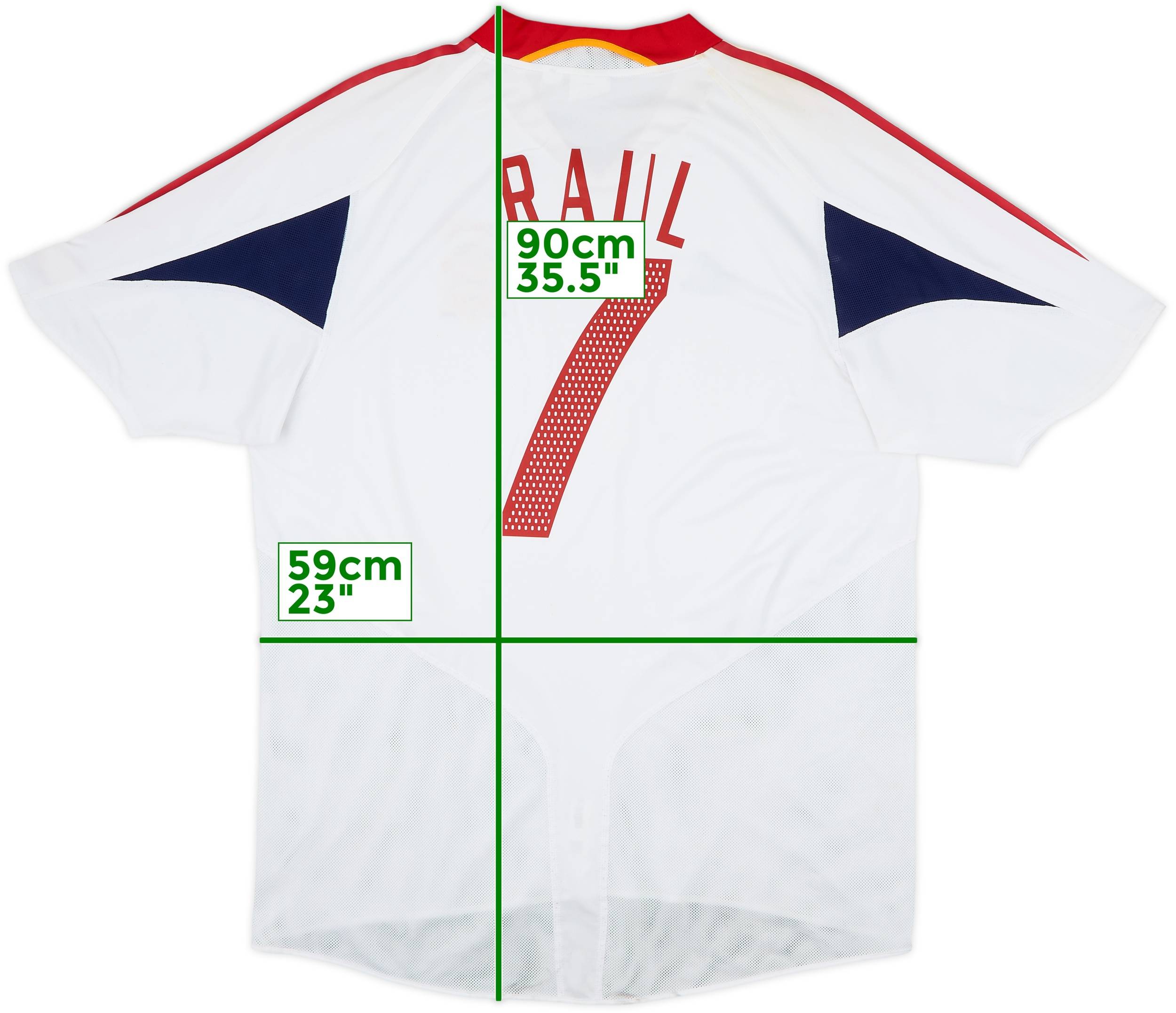 2004-06 Spain Away Shirt Raul #7 - 8/10 - (XL)