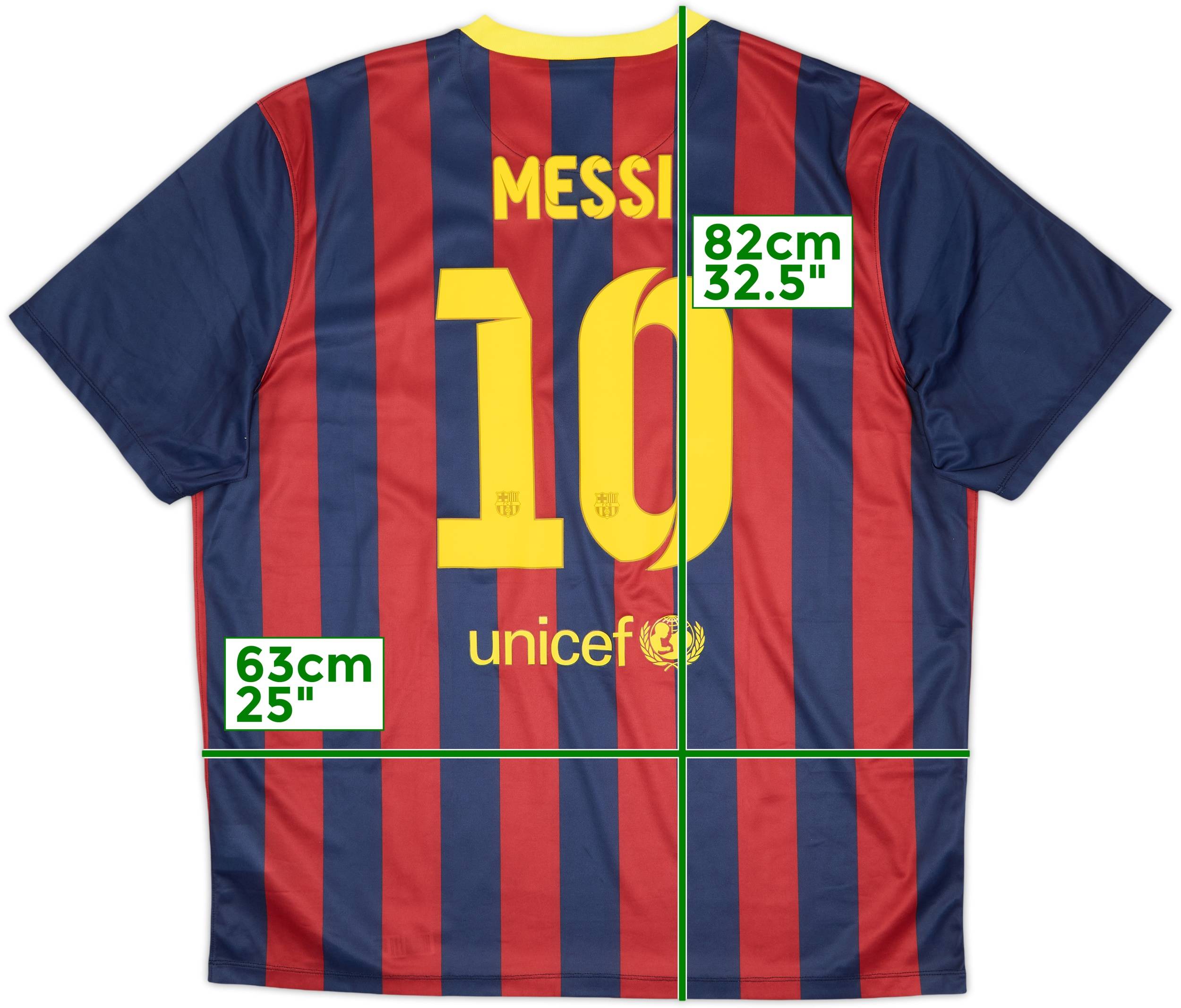 2013-14 Barcelona Basic Home Shirt Messi #10 (XXL)