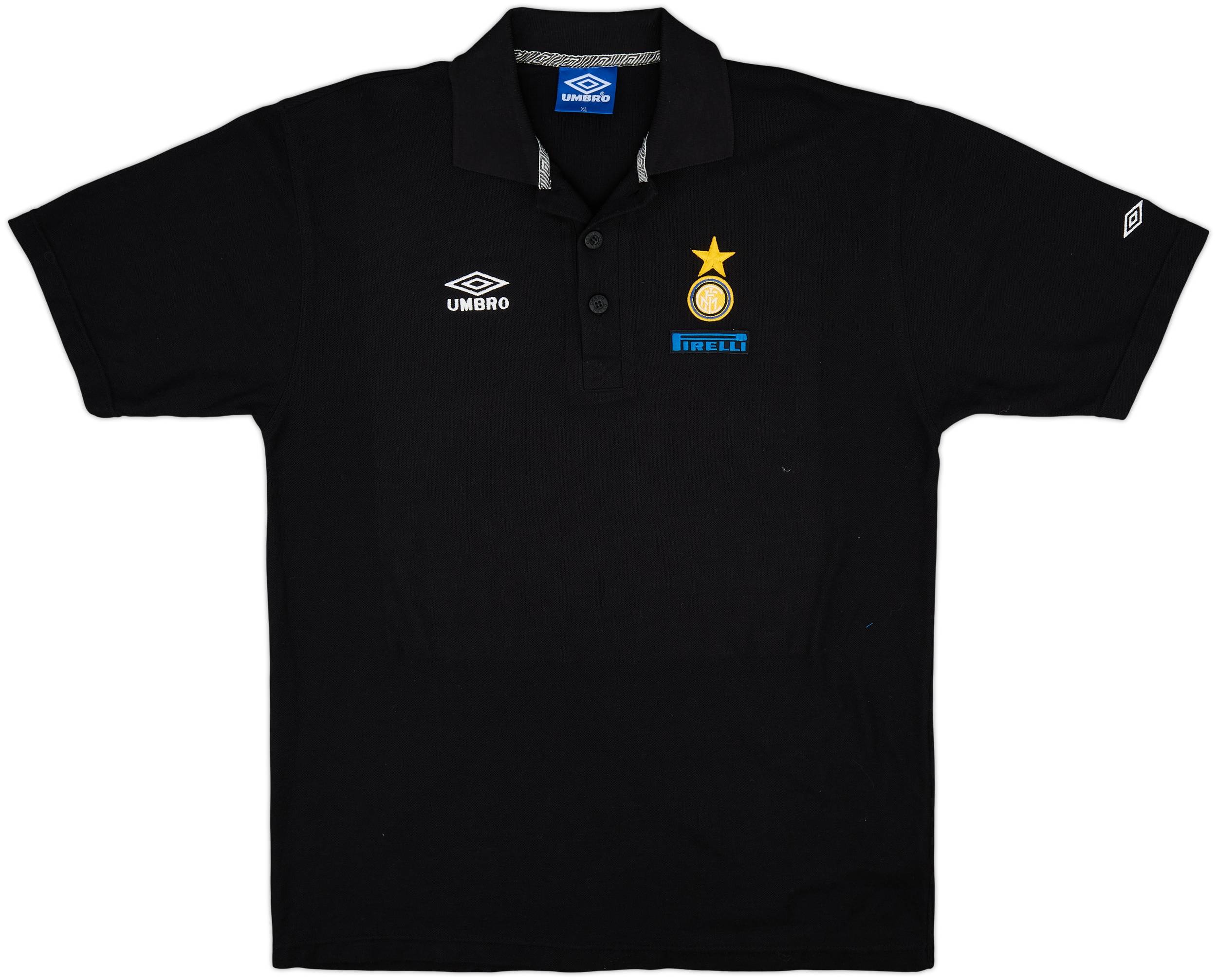 1995-96 Inter Milan Umbro Polo Shirt - 8/10 - (XL)